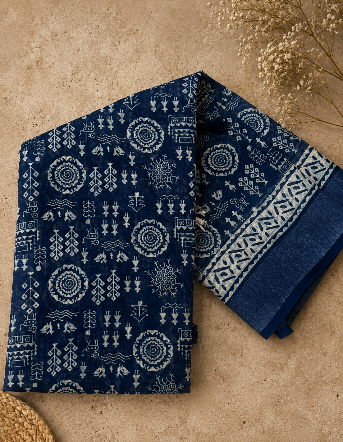 Varnika linen cotton saree