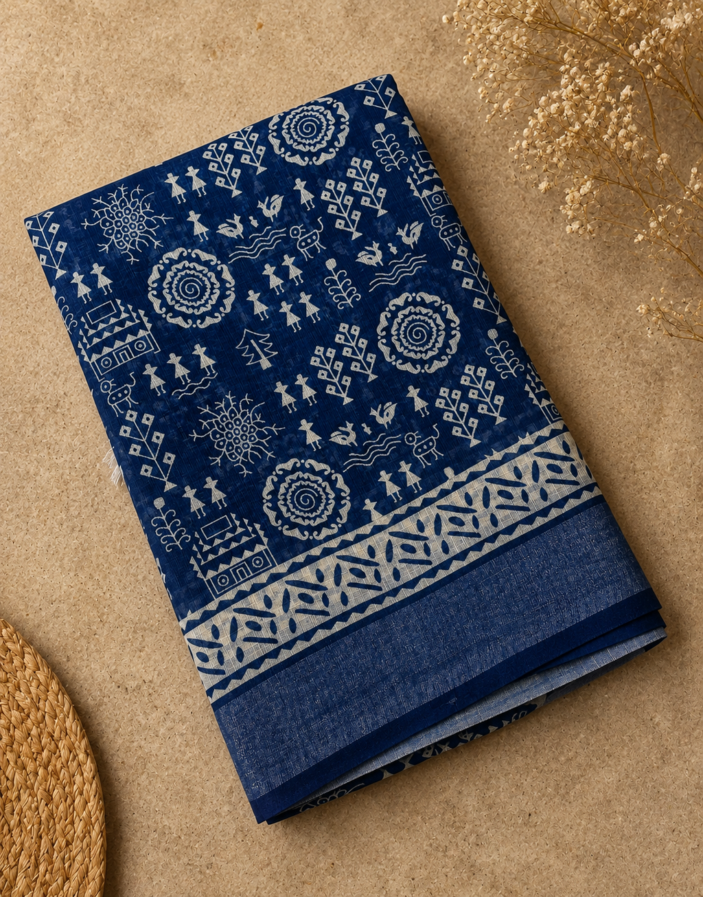 Varnika linen cotton saree