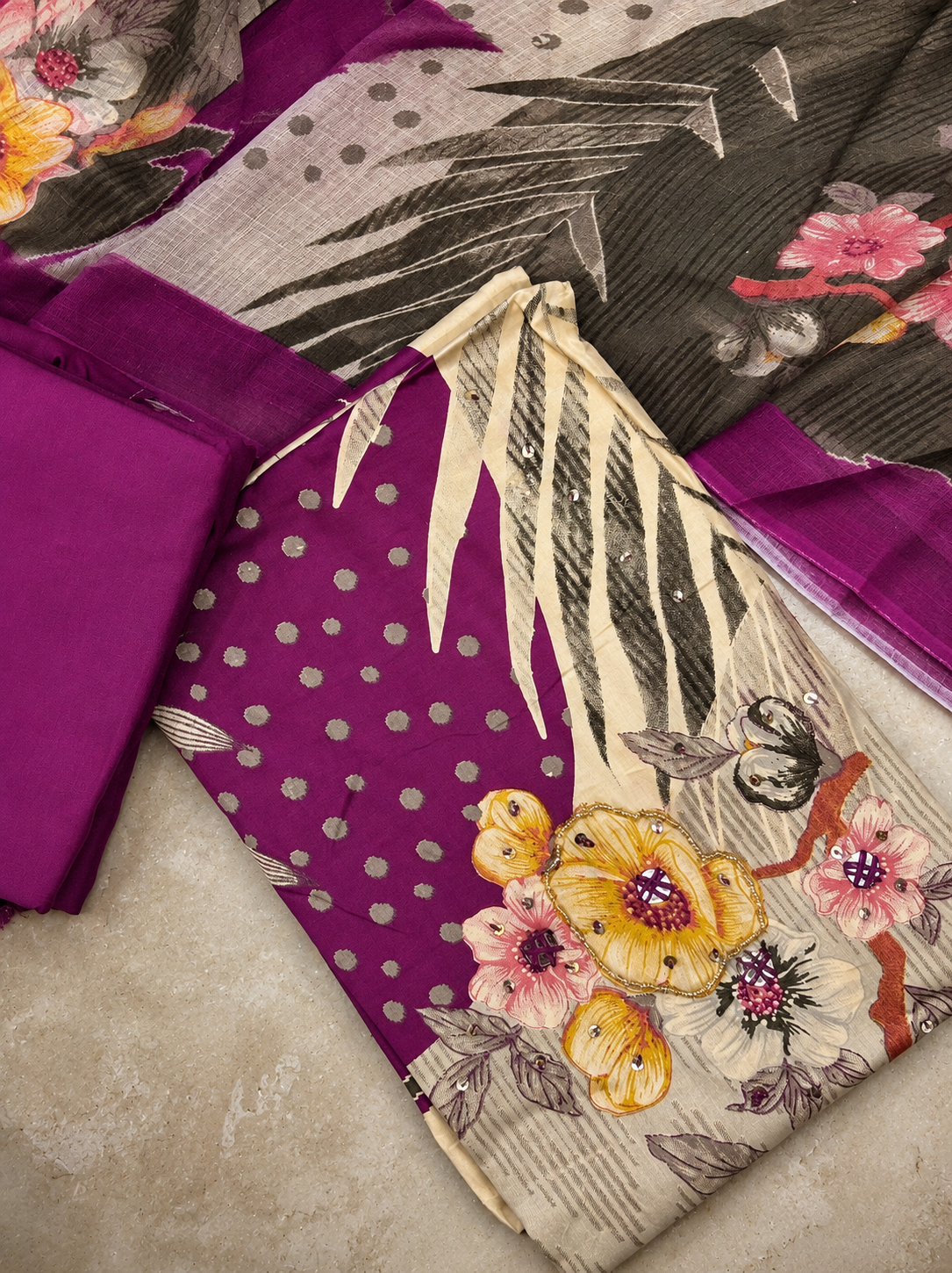 kaashni unstitched suit