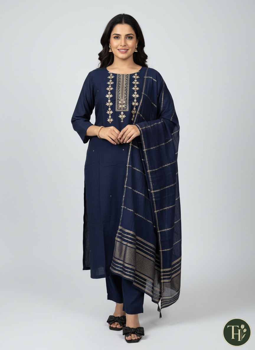 Blue Seerat Suit
