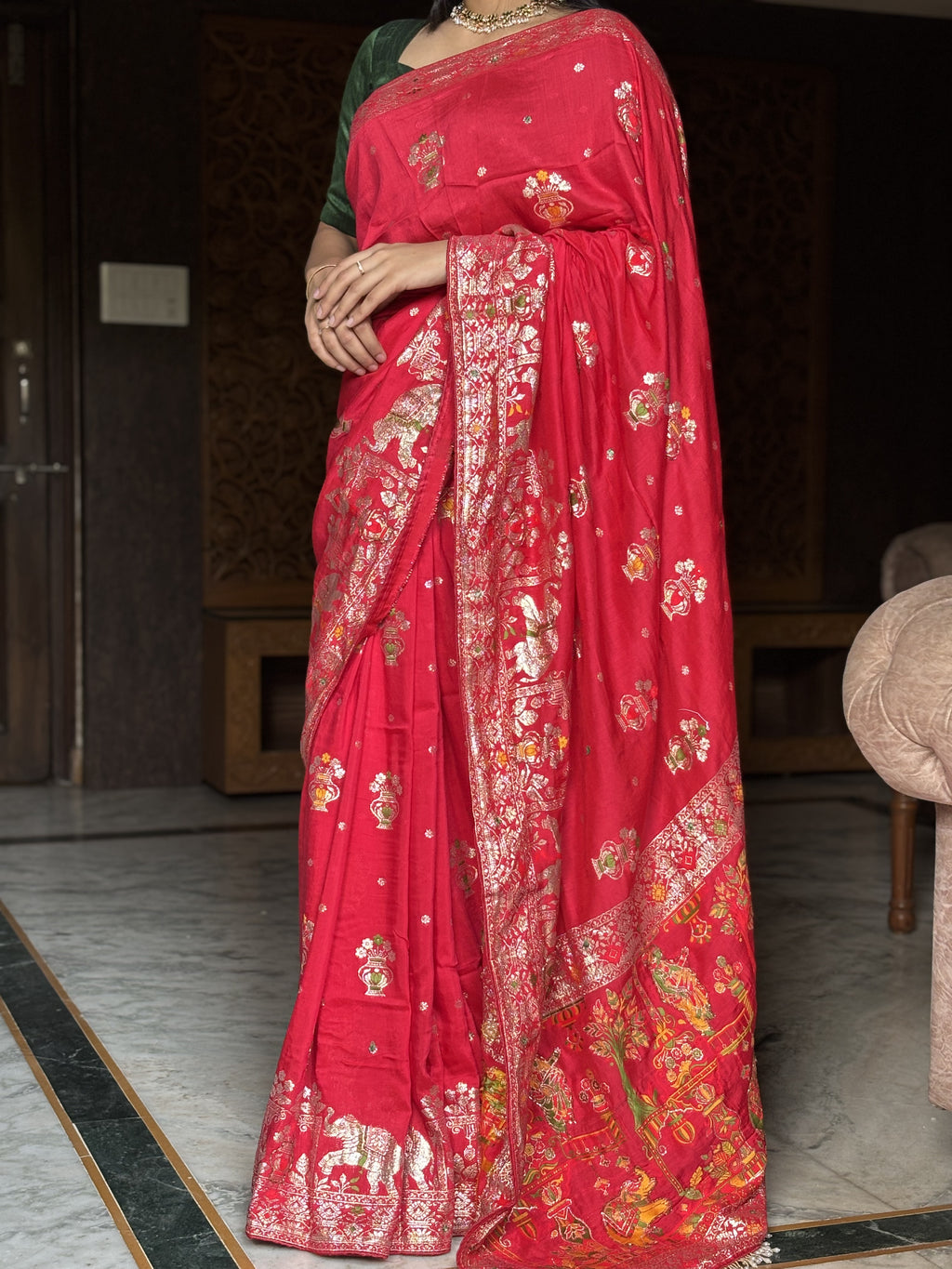 kalash Dola silk saree