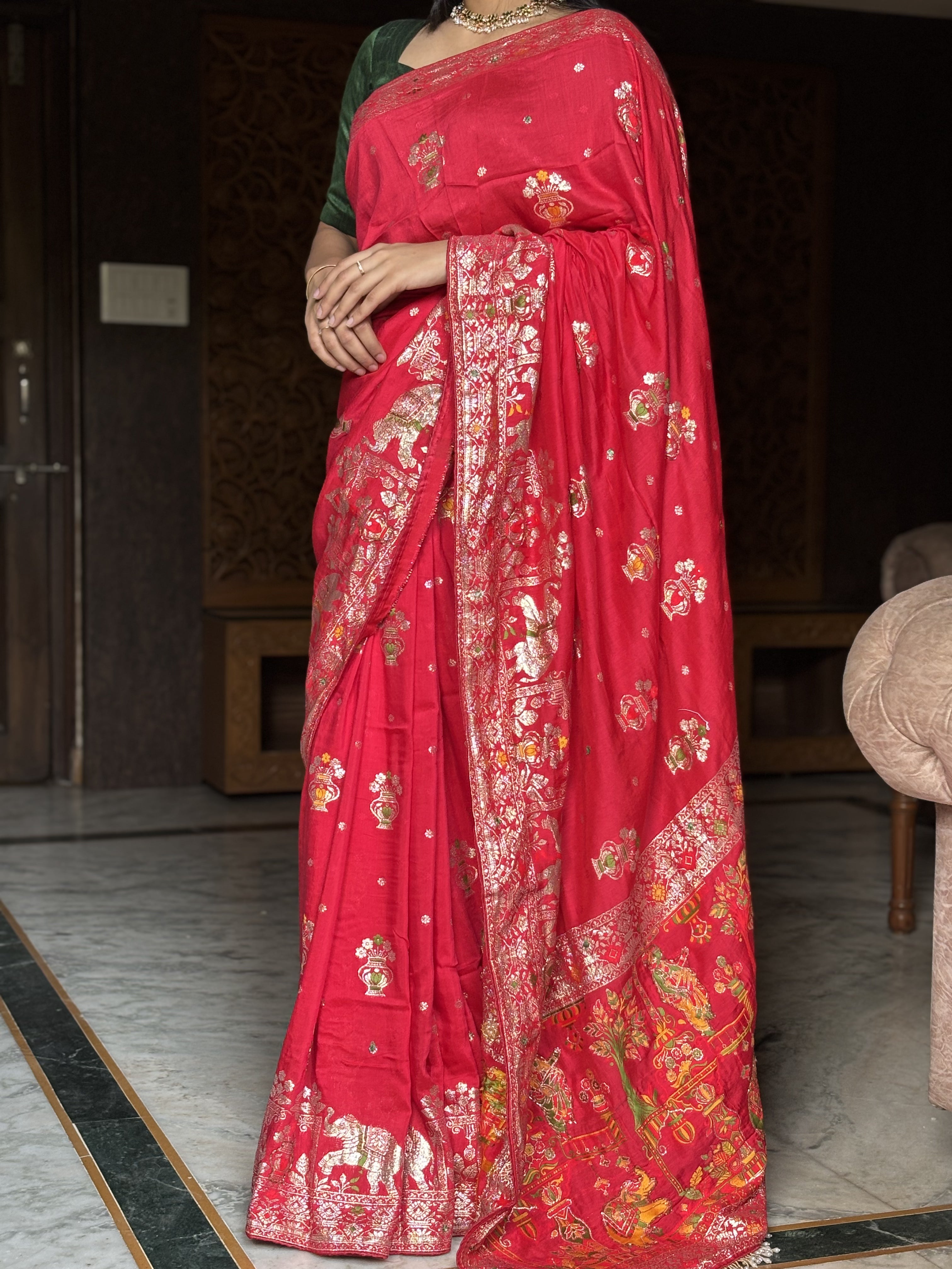 kalash Dola silk saree