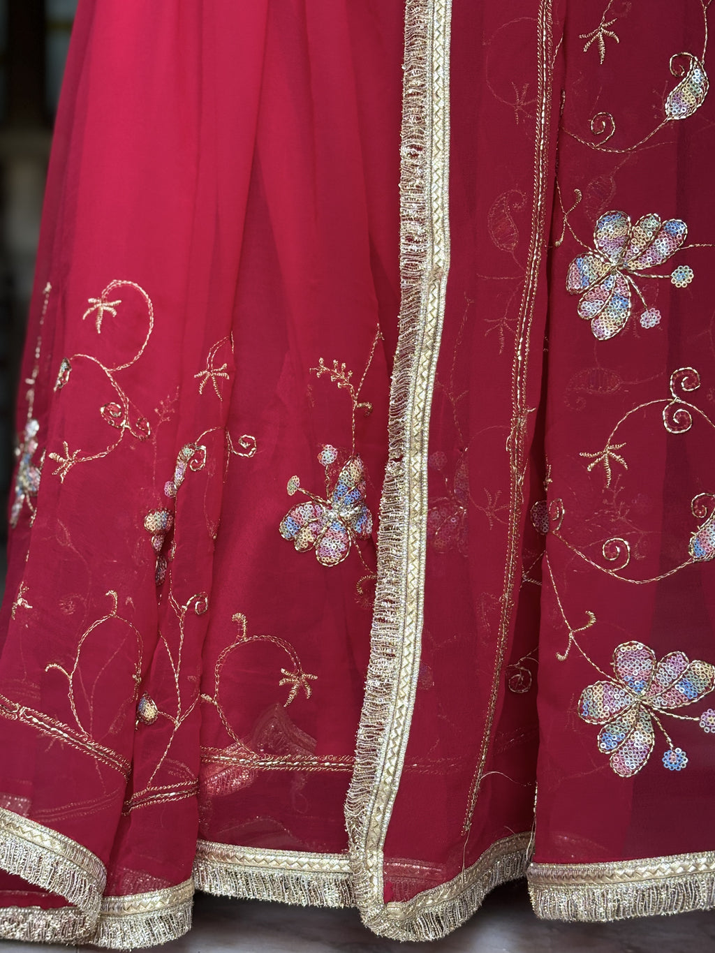 butterfly darbari saree