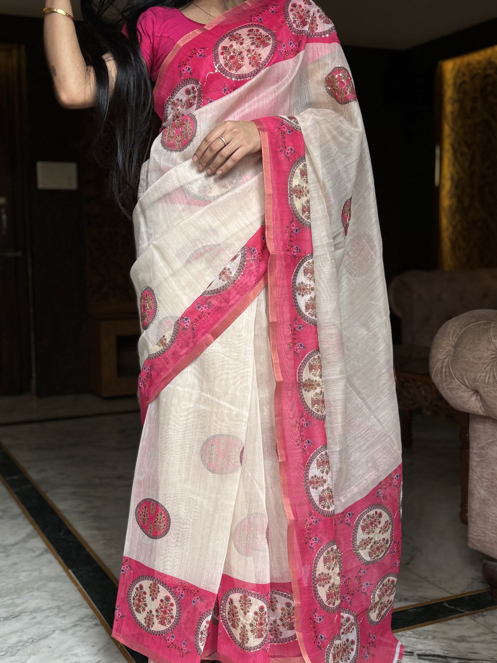rangoli saree