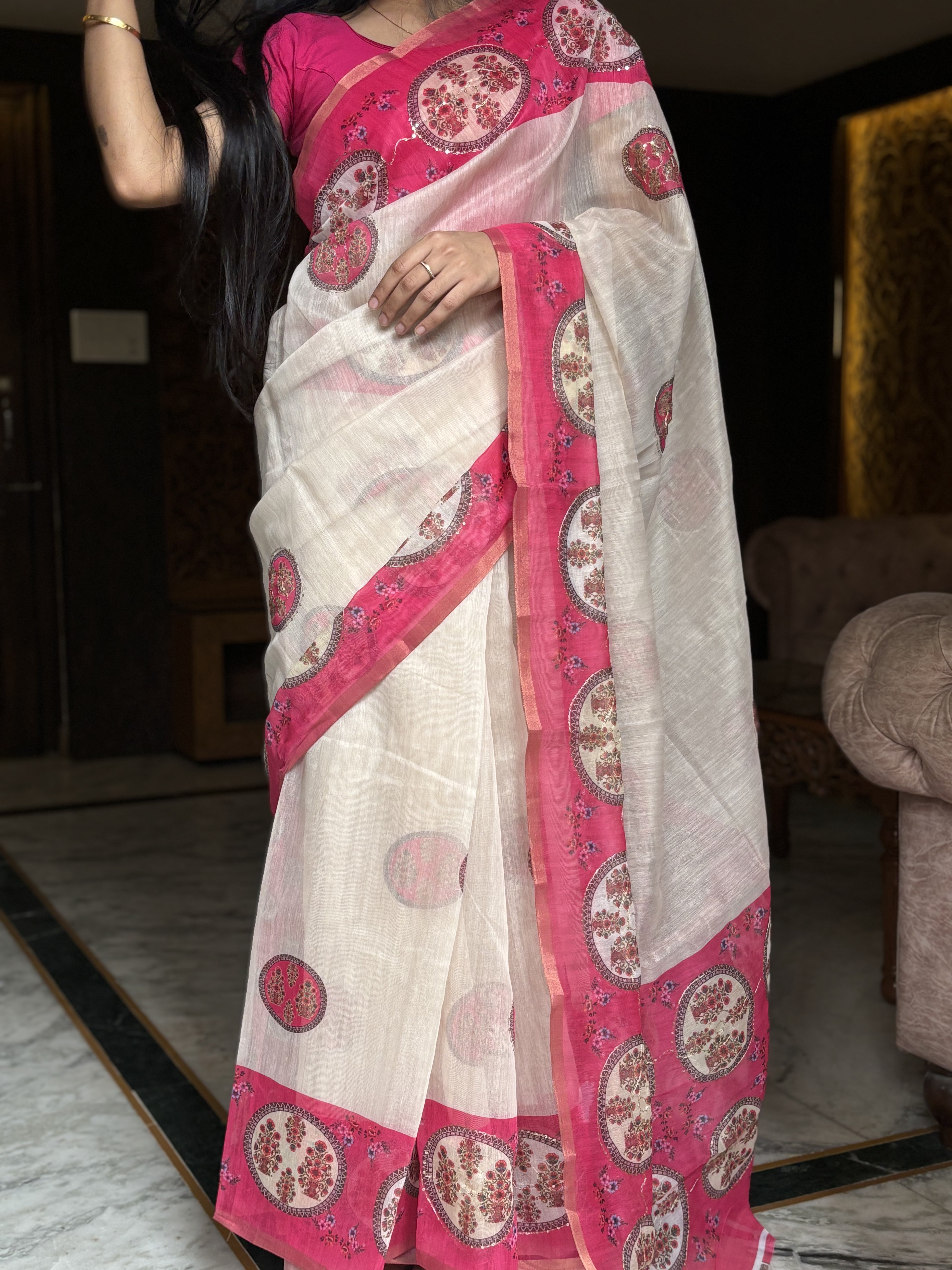 rangoli saree