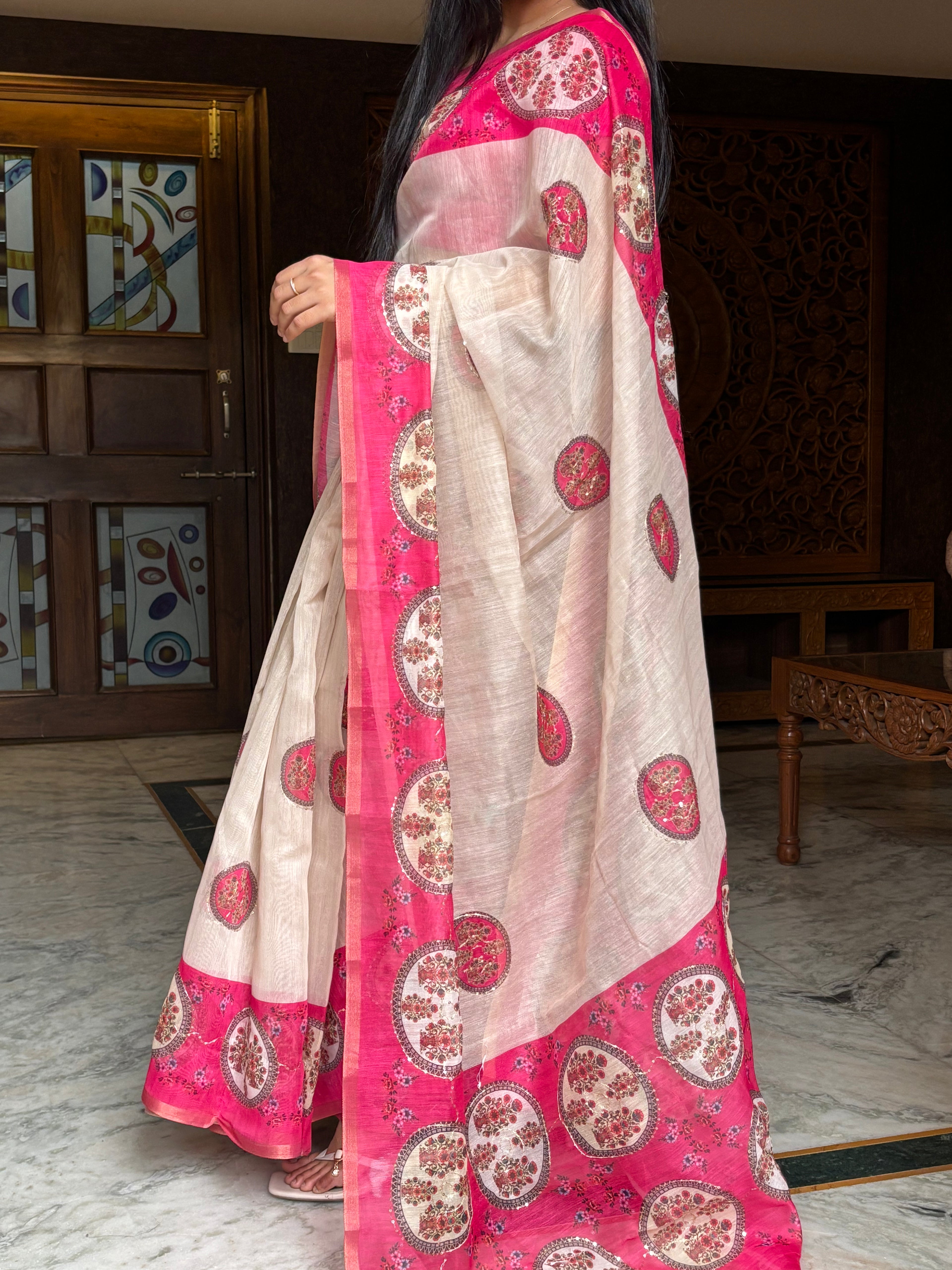 rangoli saree