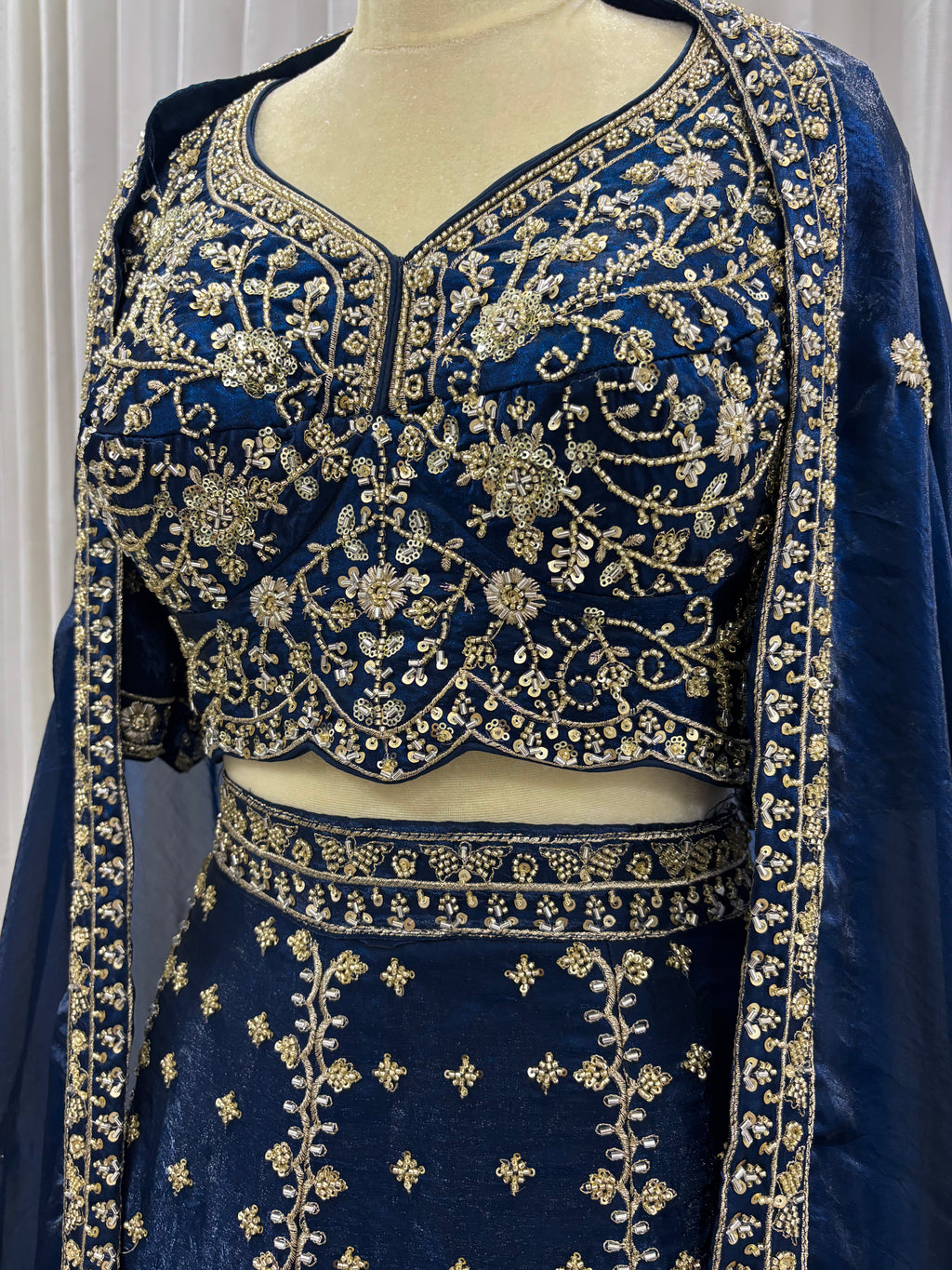 TAARA NAVY BLUE LEHENGA