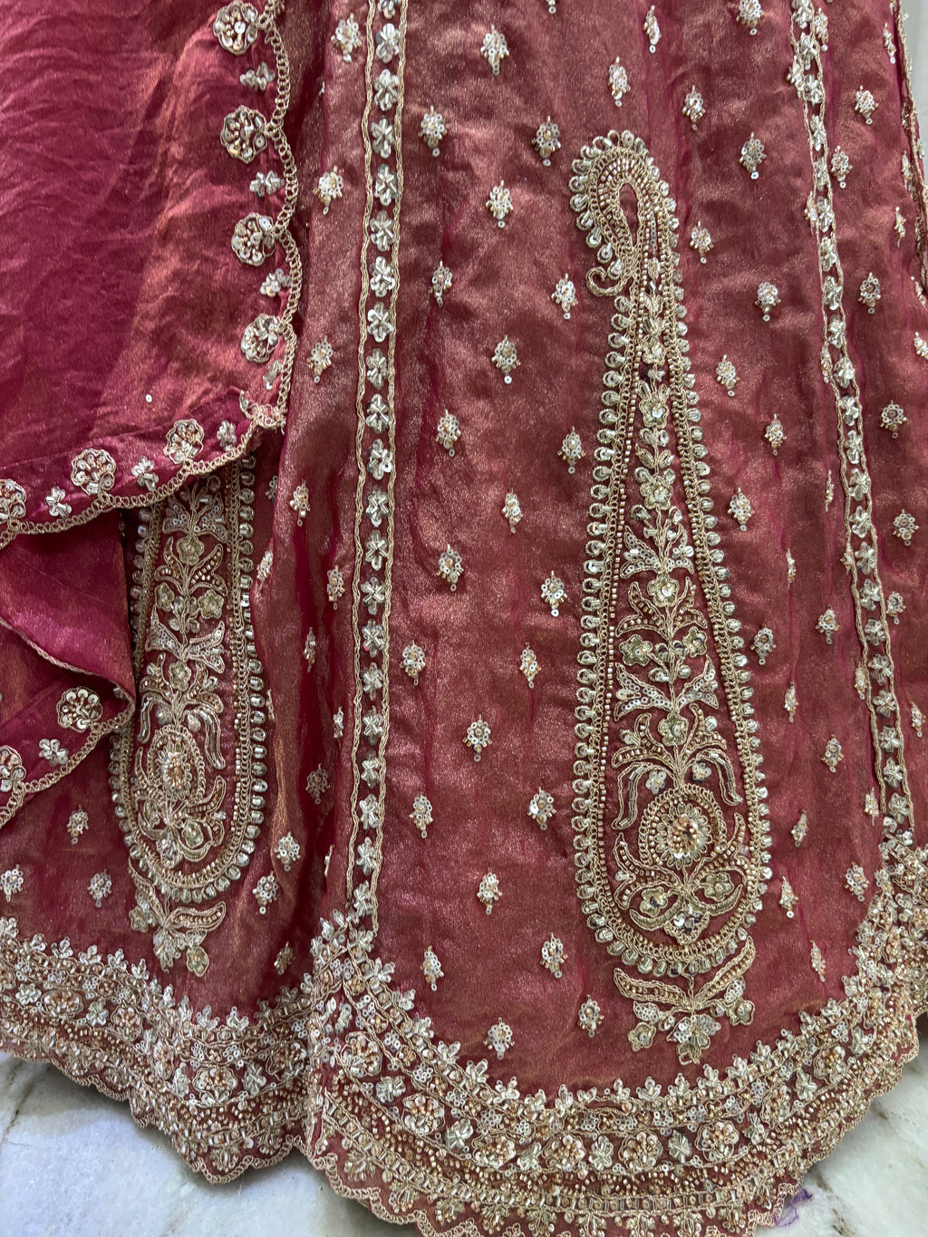 PEACH KARI LEHENGA