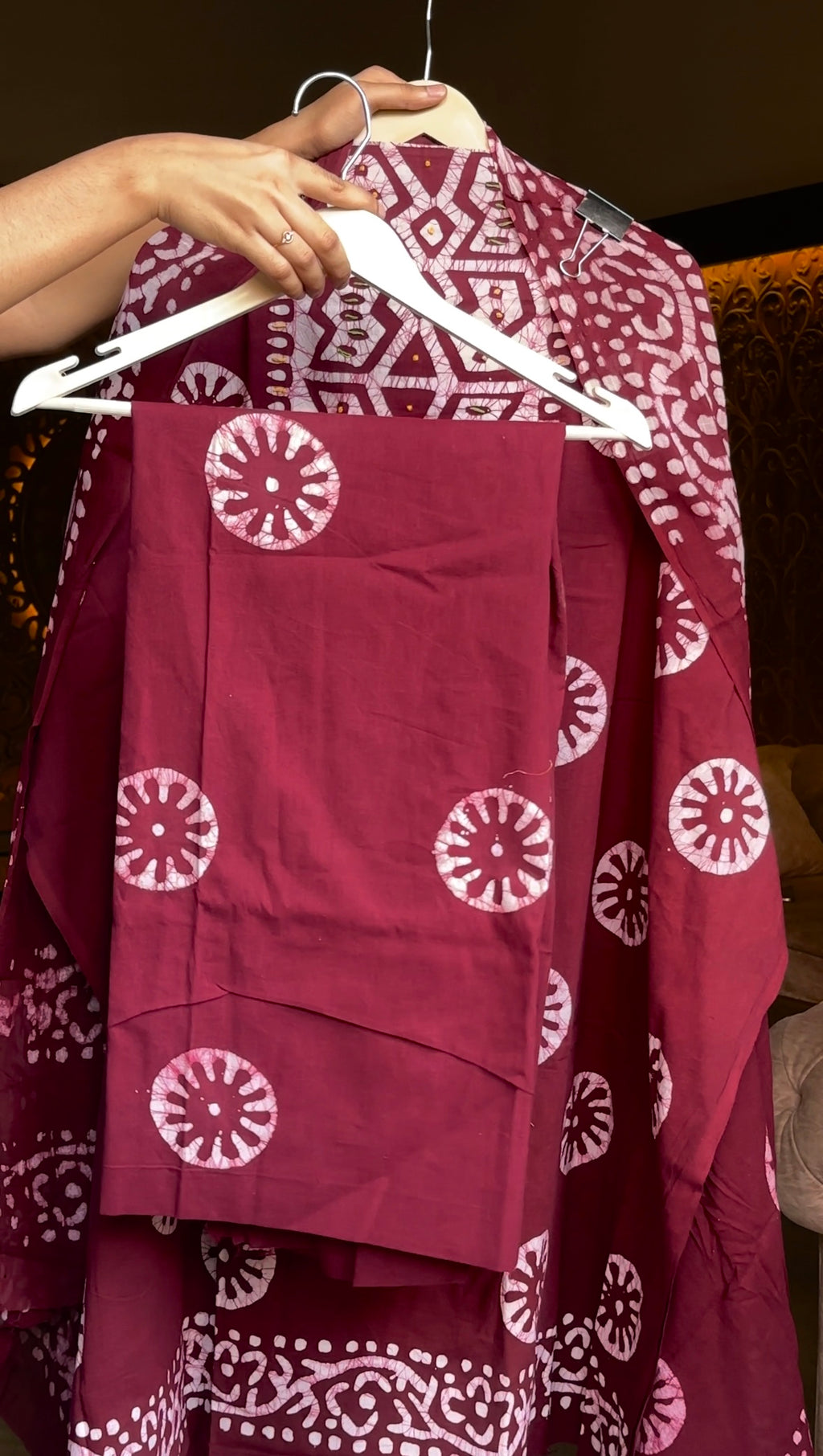 Batik Unstitched suit
