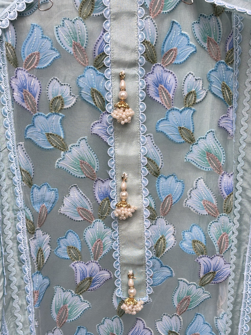 Muslin unstitched suit set