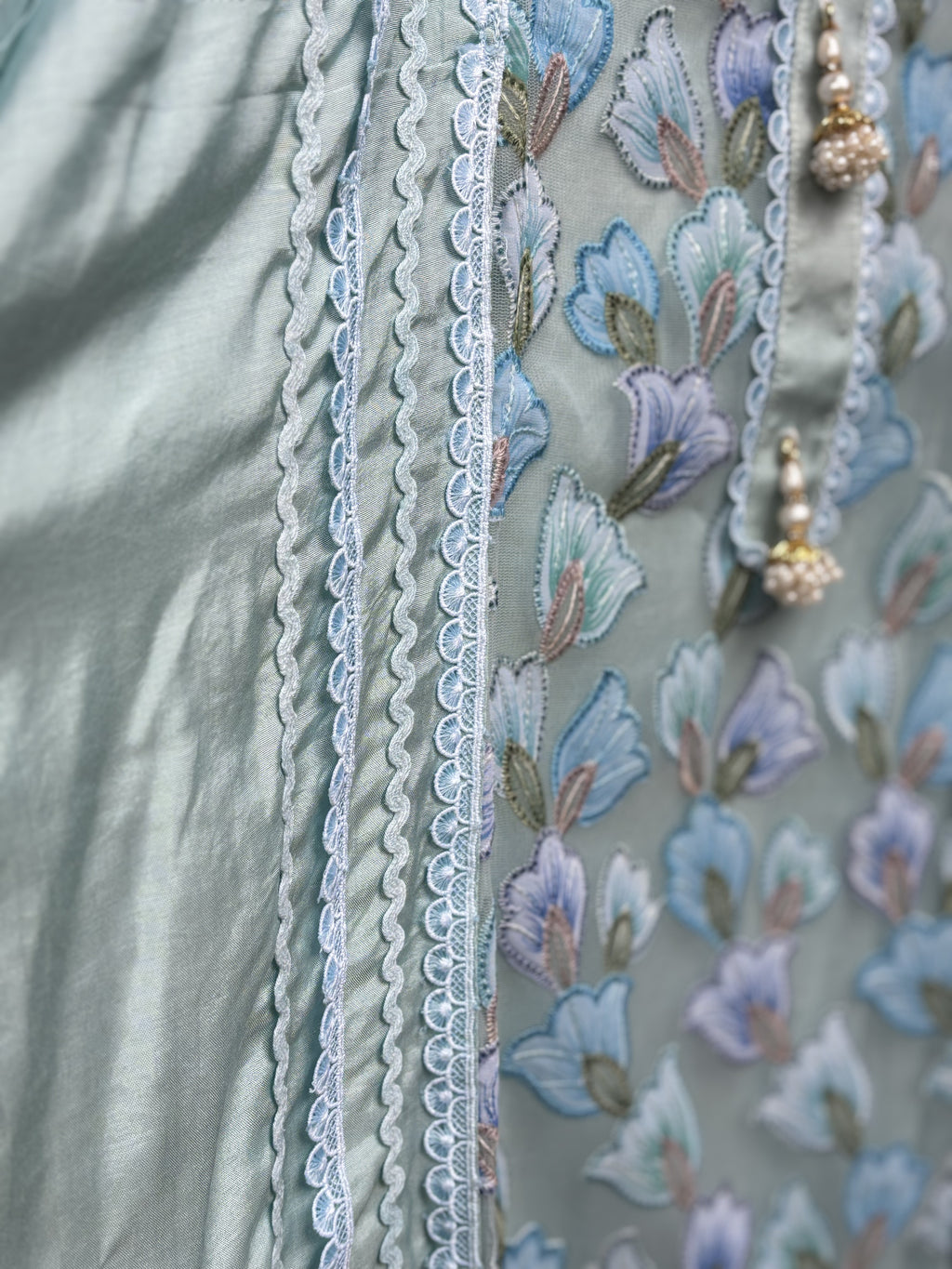 Muslin unstitched suit set