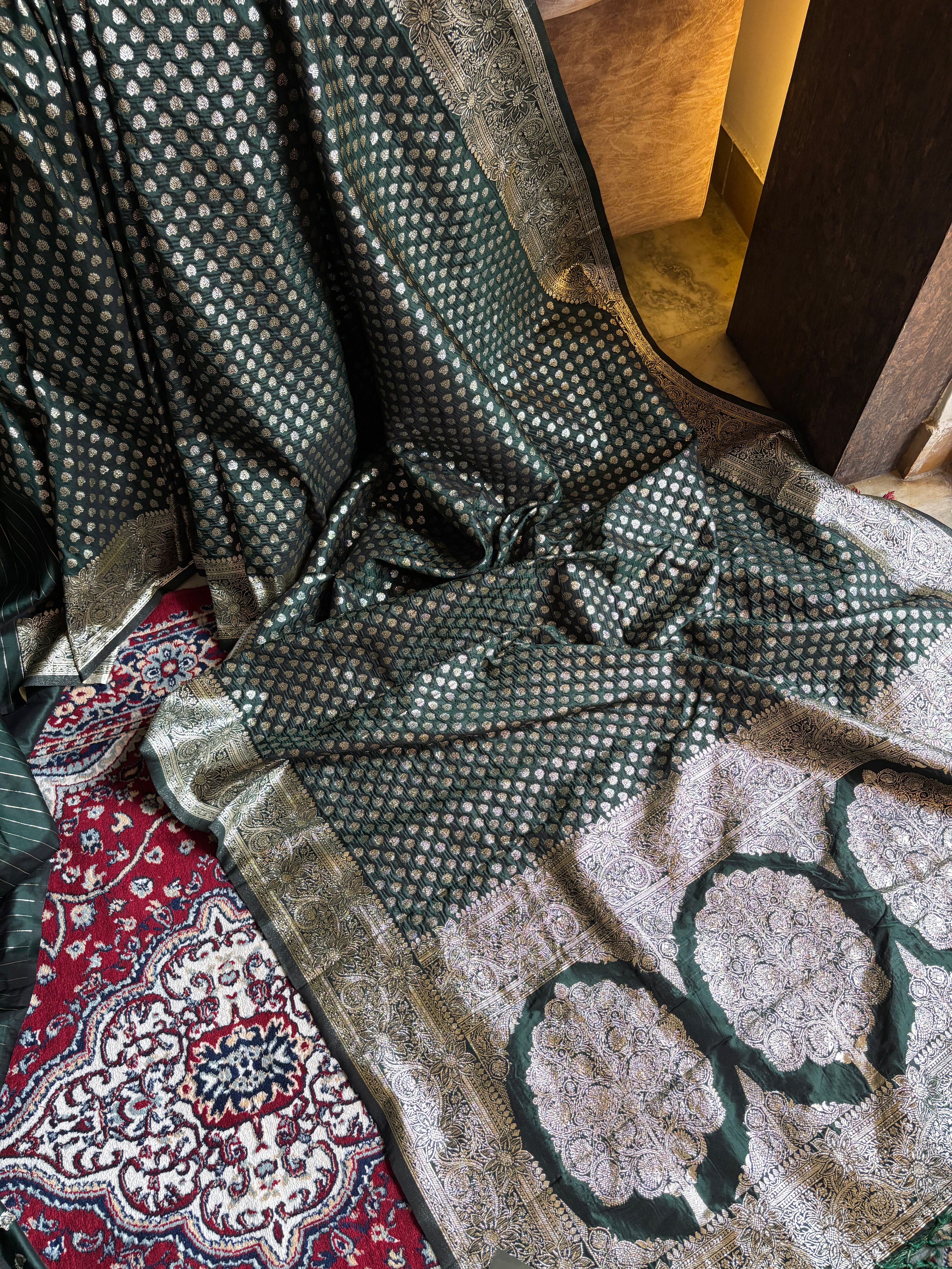 Mohini Green Silk Saree