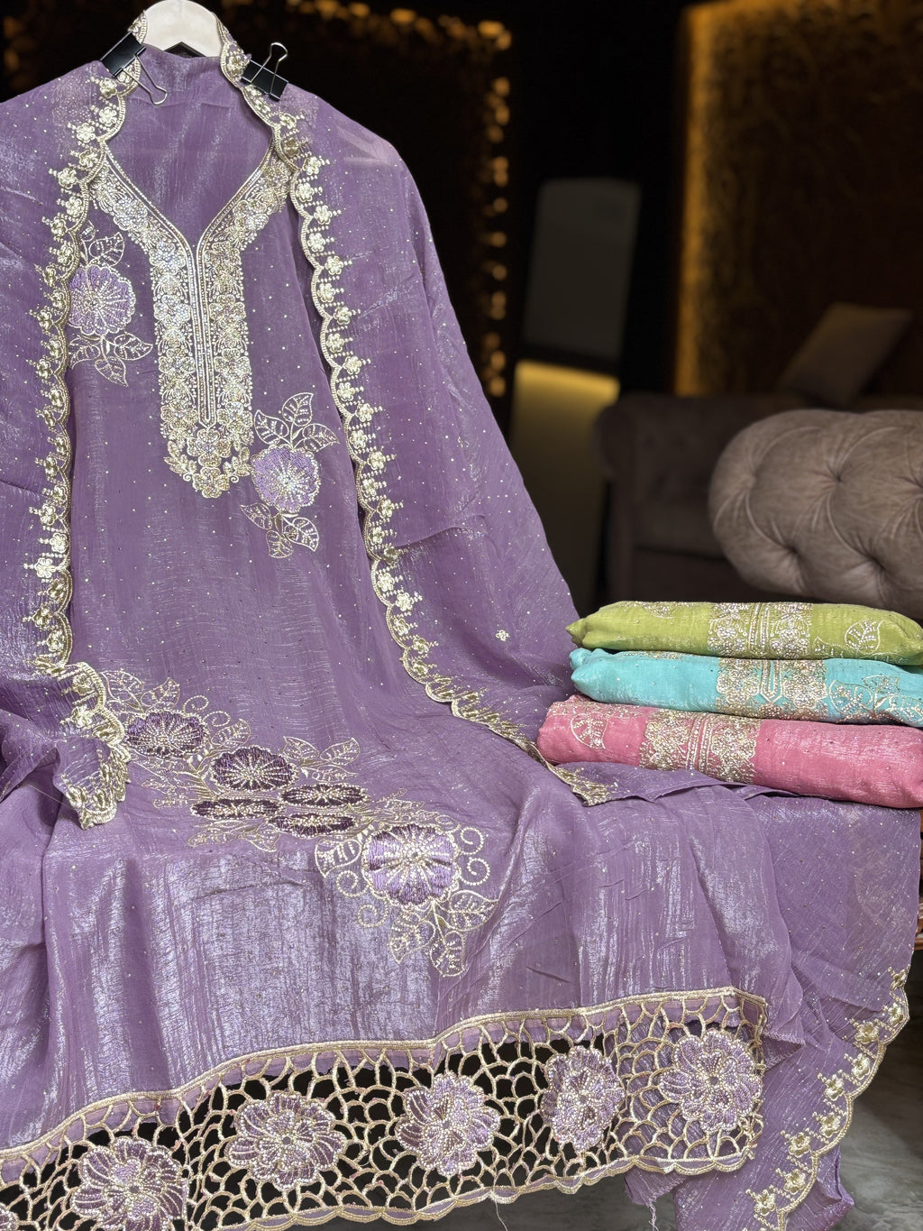 Glass Tissue Unstitched suit