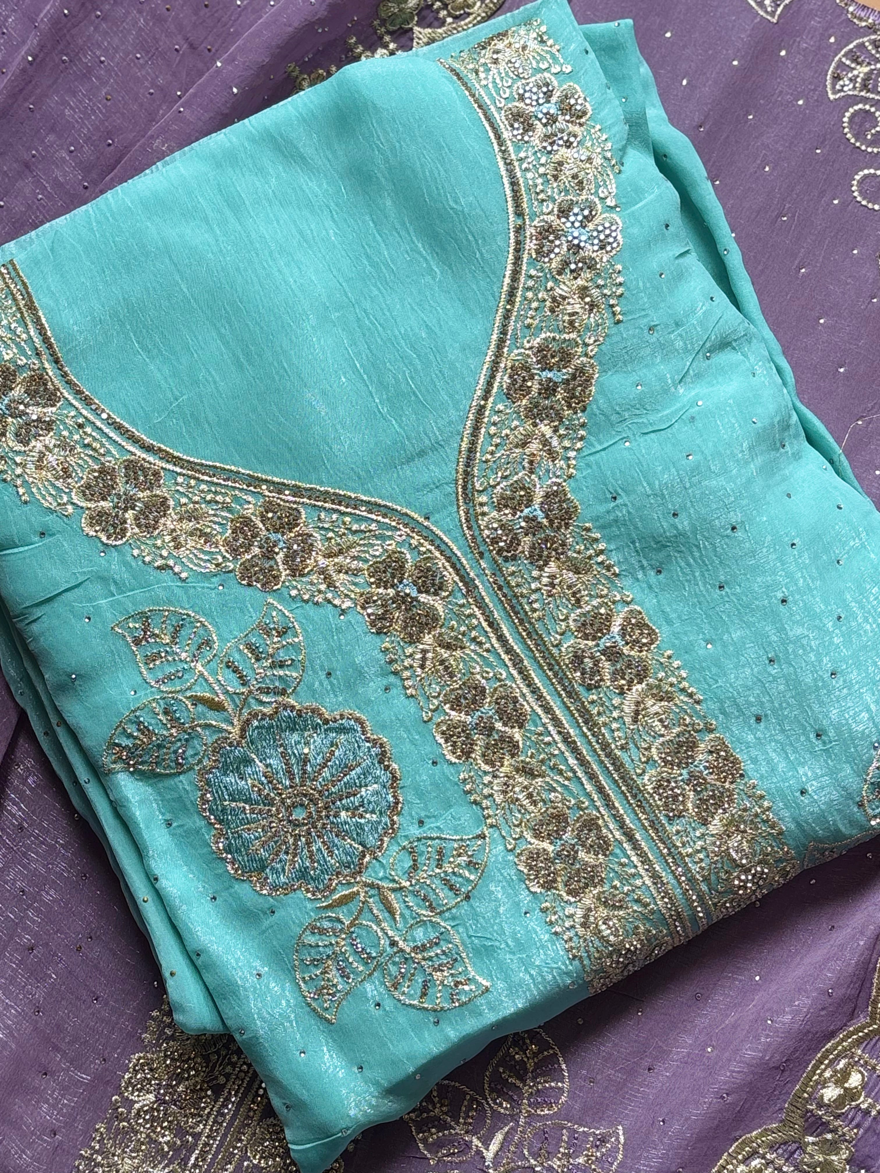 Glass Tissue Unstitched suit