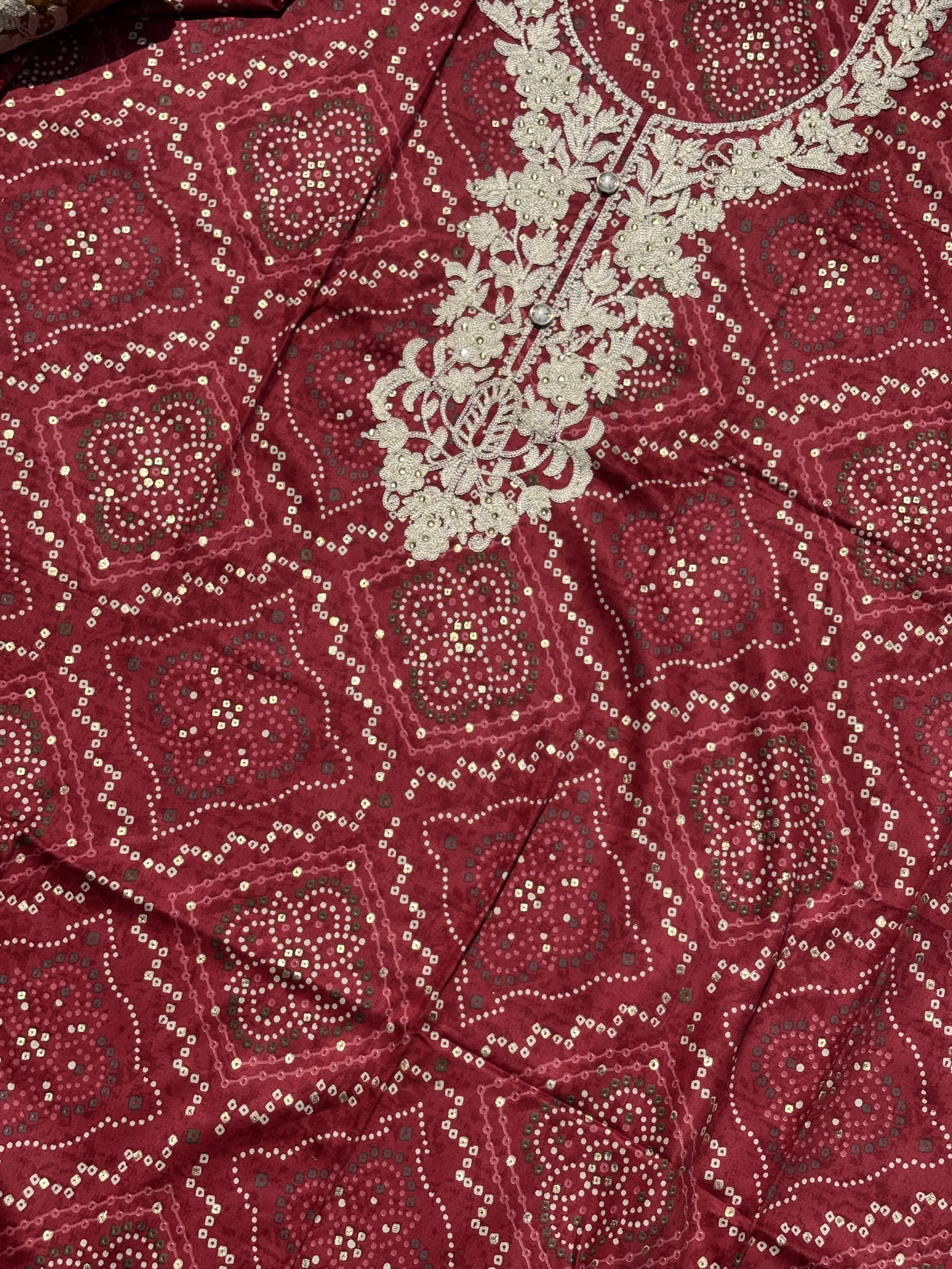 Bandhani Unstitched Suit