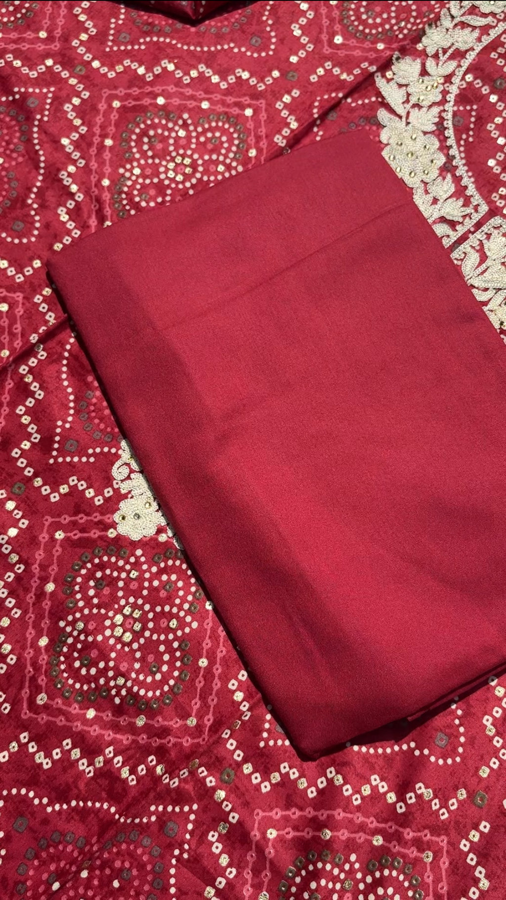 Bandhani Unstitched Suit
