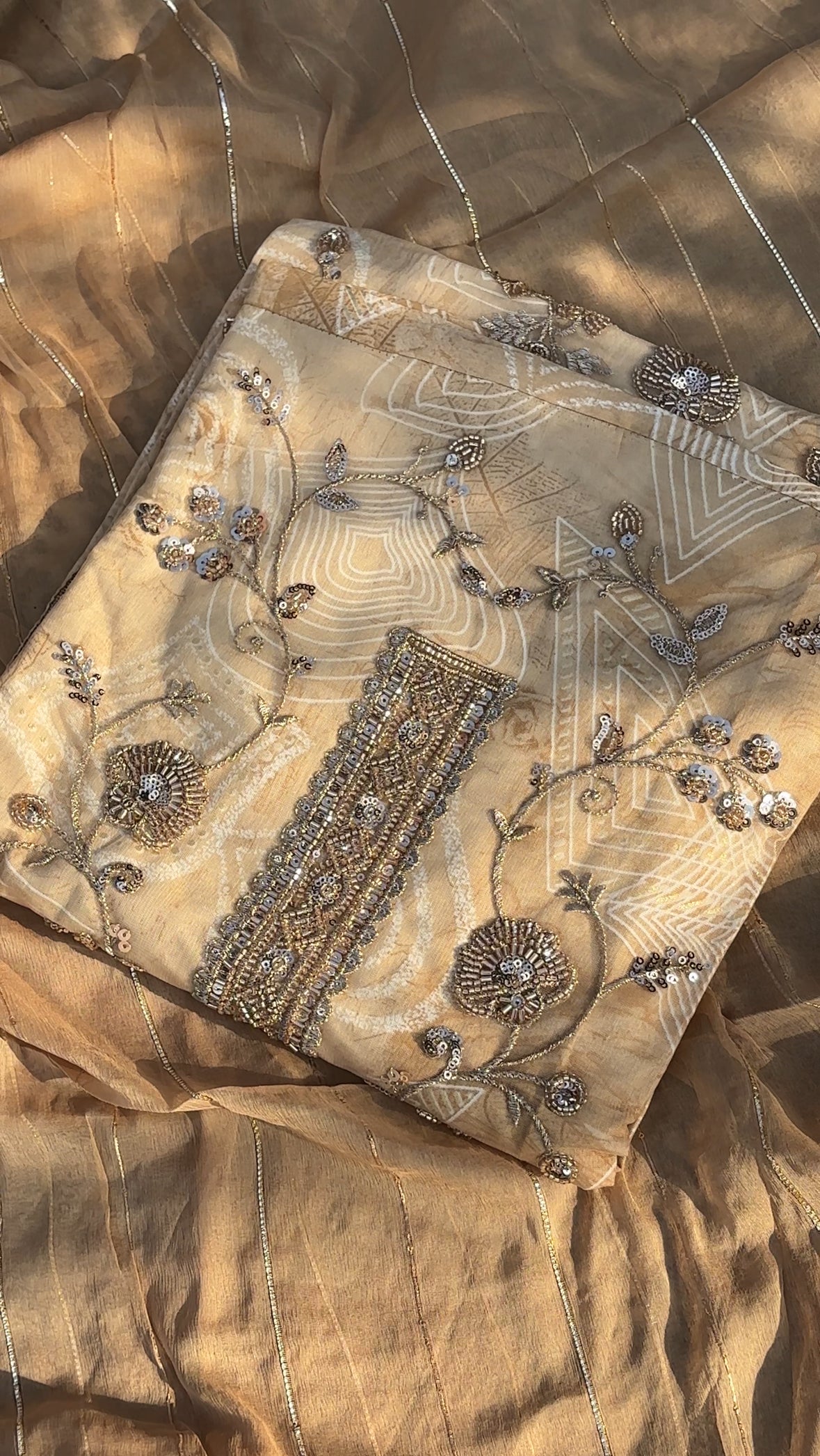 Sunhera Semi-Stitched Suit Set