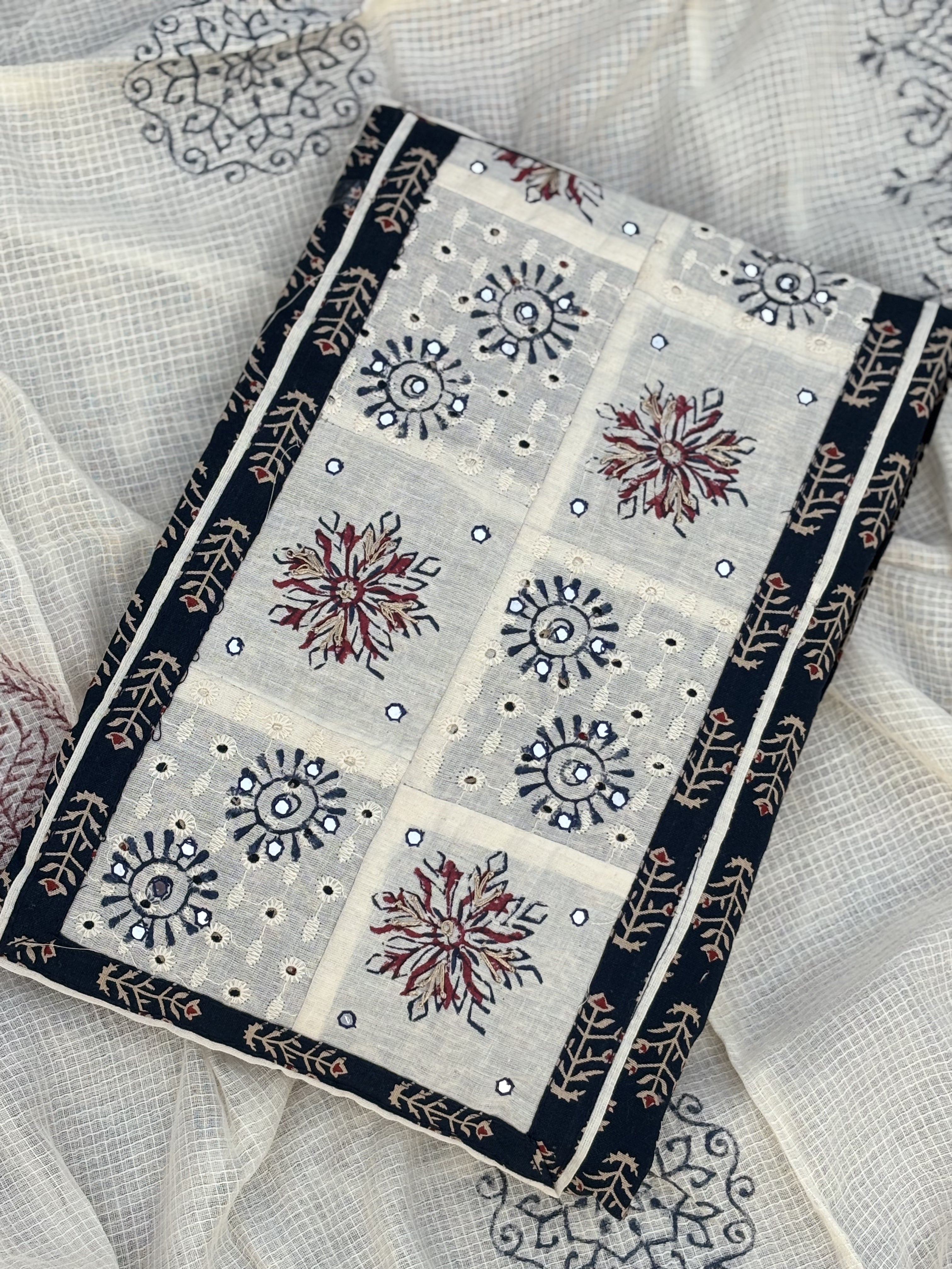 Gul chikankari unstitched suit