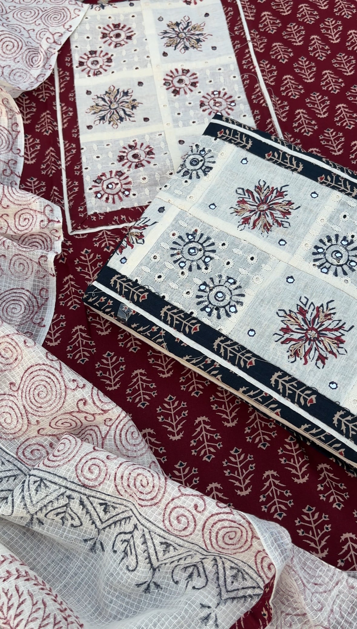 Gul chikankari unstitched suit