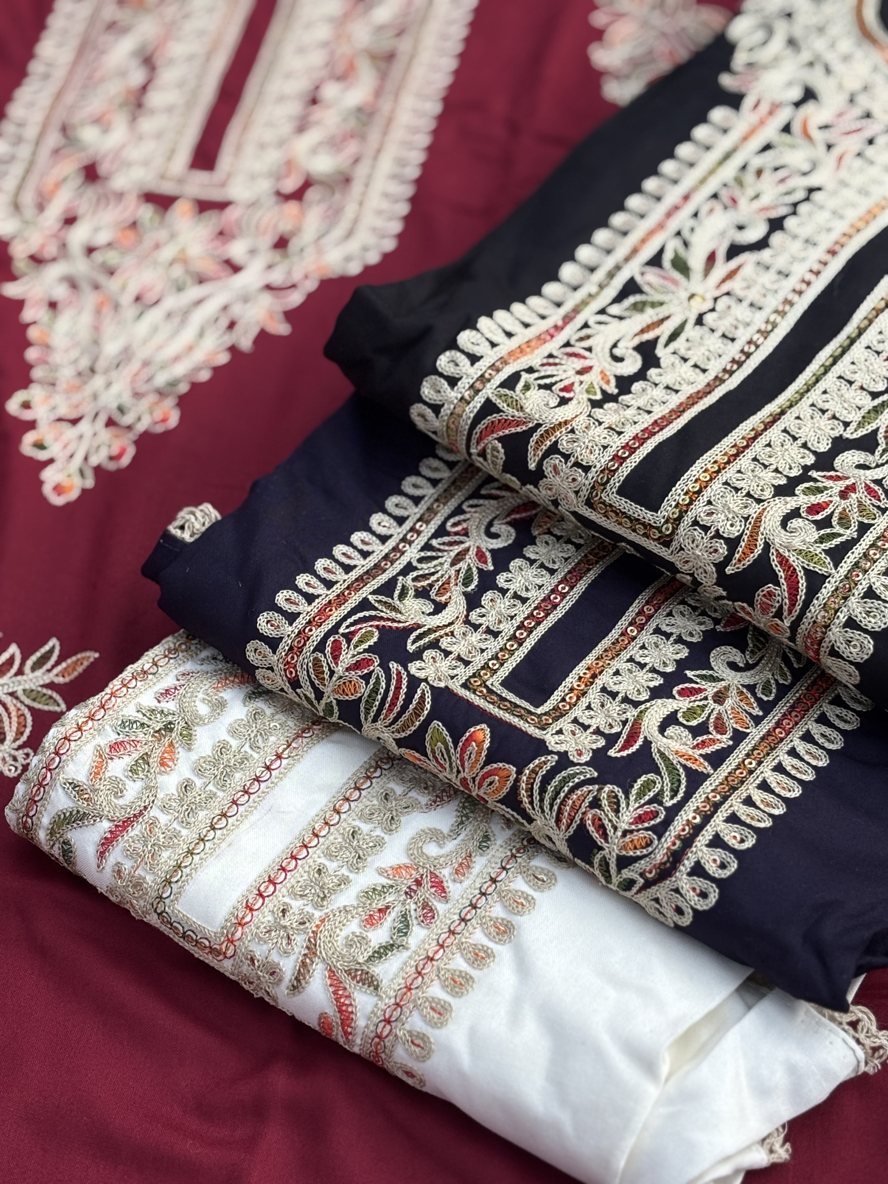 Kashmiri Embroidered Unstitched Suit