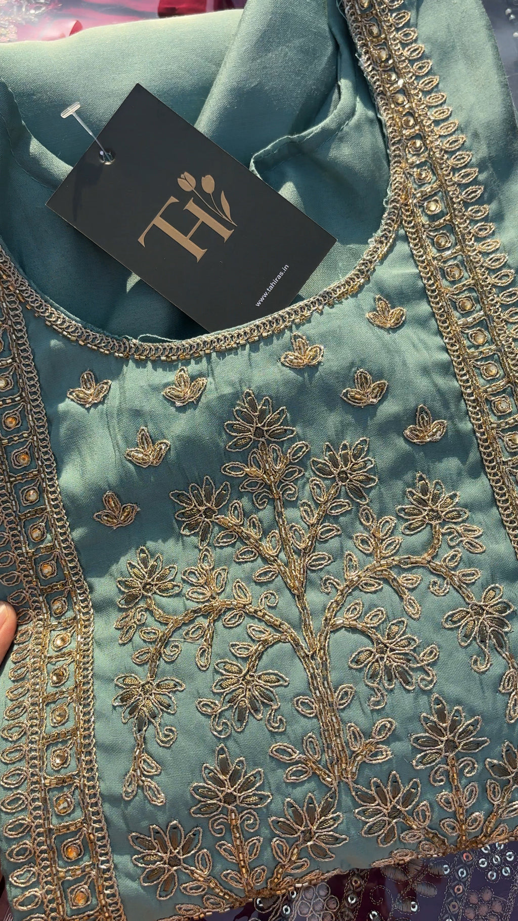 Pearl turquoise Suit Set