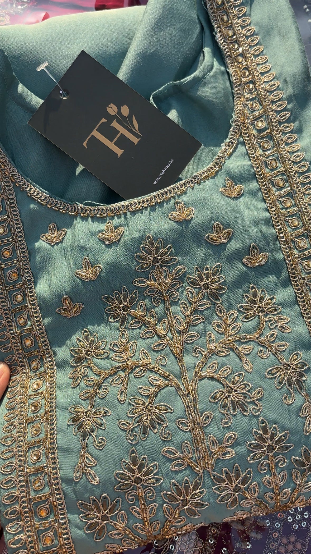 Pearl turquoise Suit Set