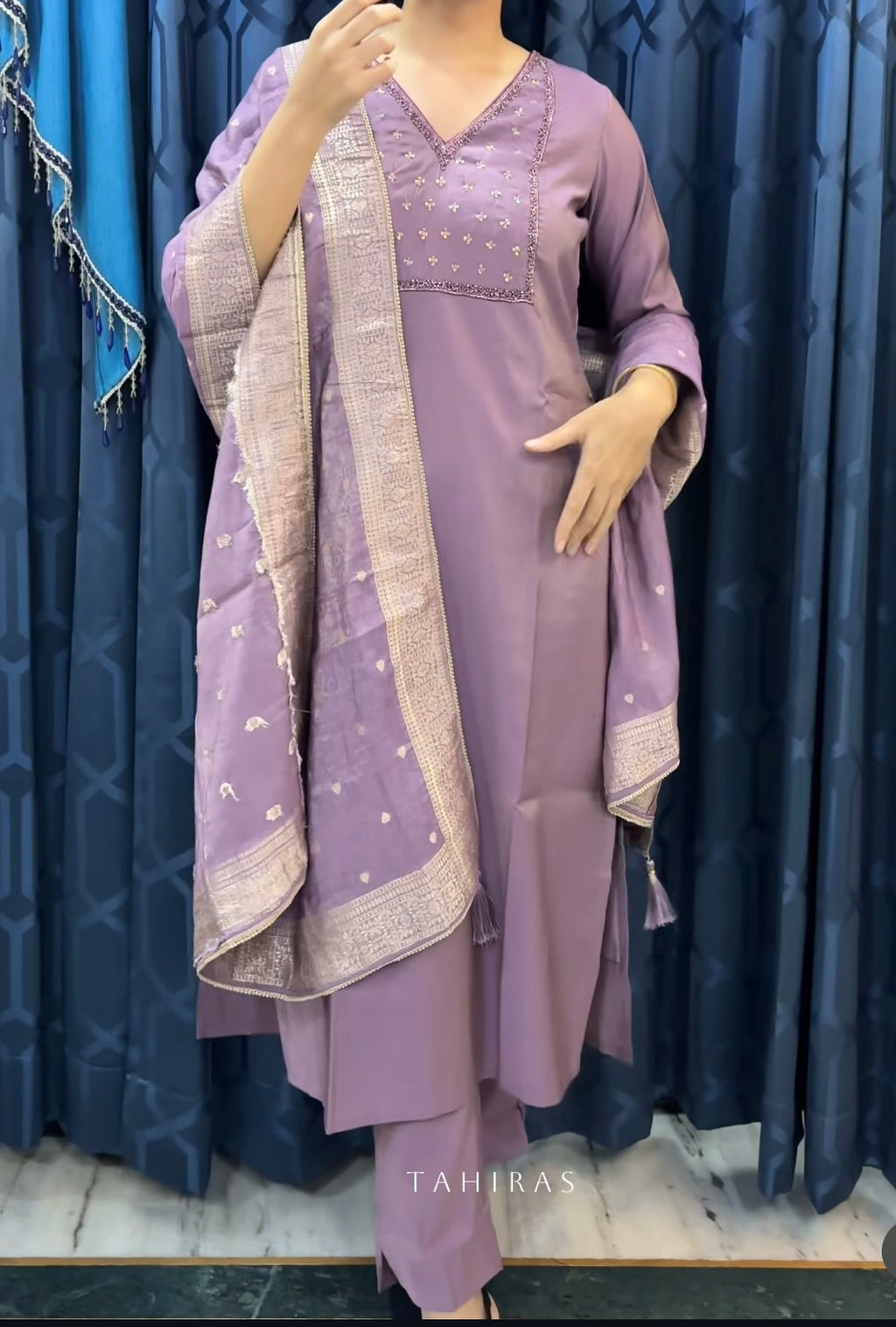 lavender suit set