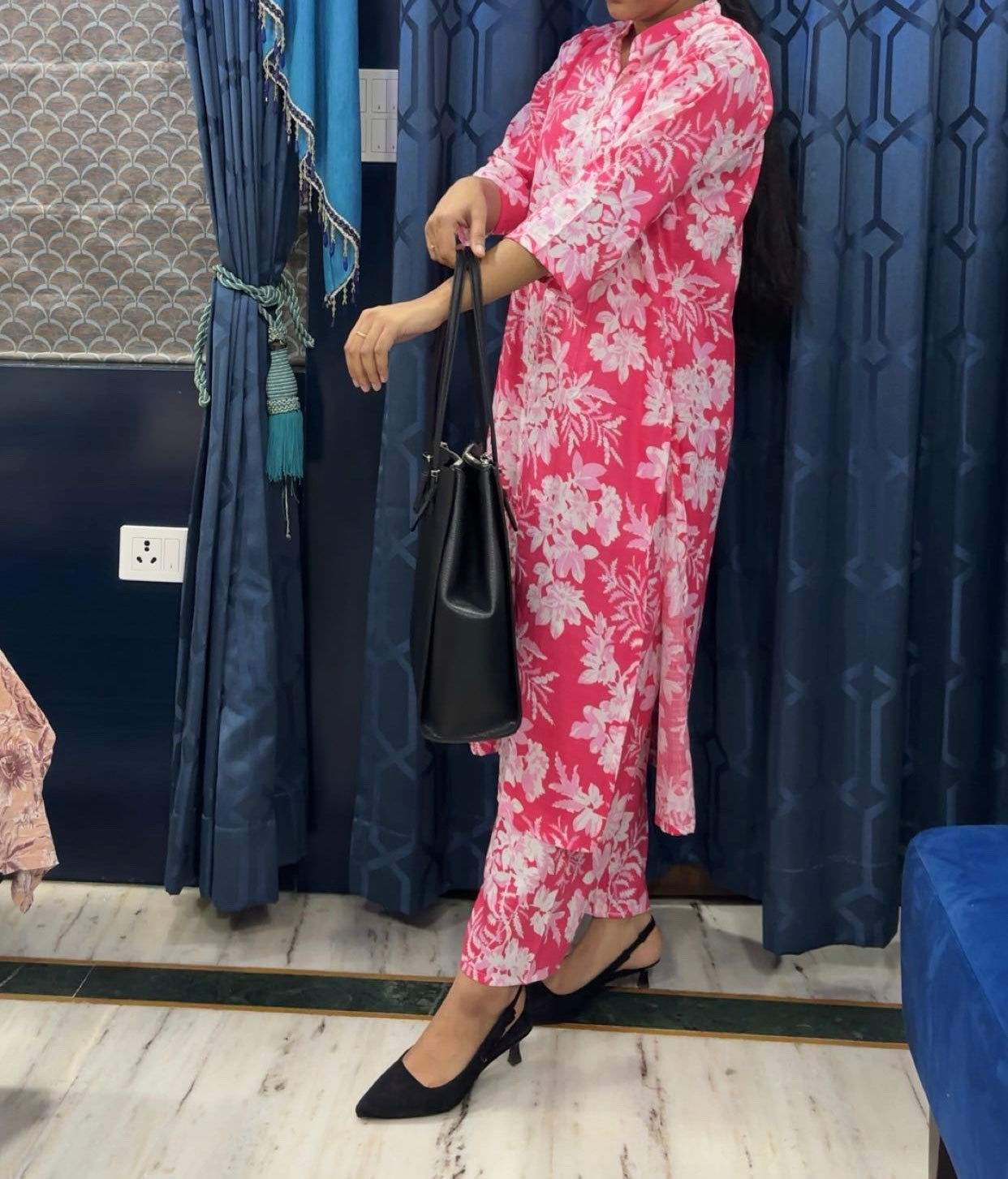 Rozana Cord Set - Pink