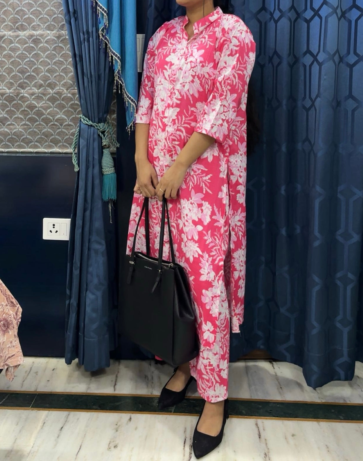 Rozana Cord Set - Pink