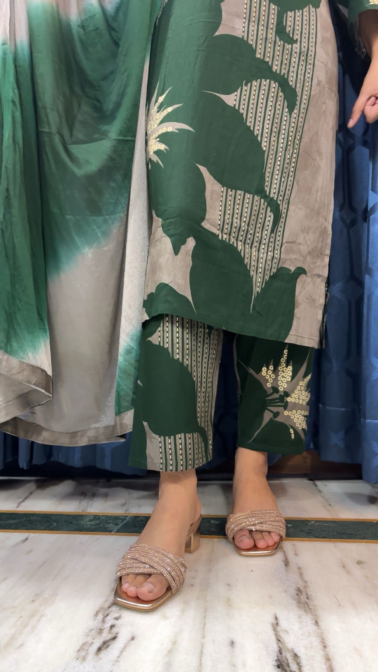 Ruwaa Suit set - Green