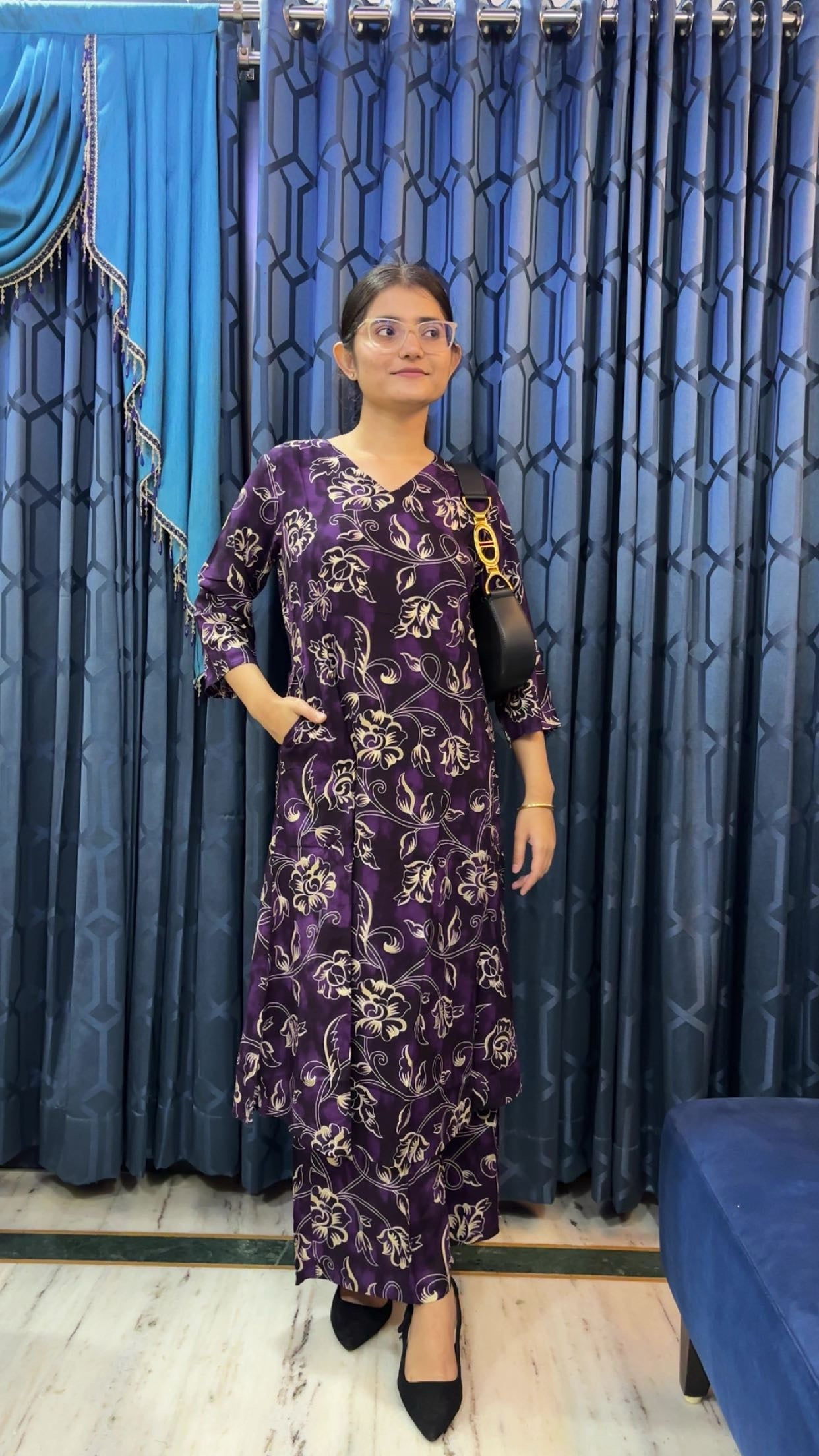 Rayon Cord Set - Purple