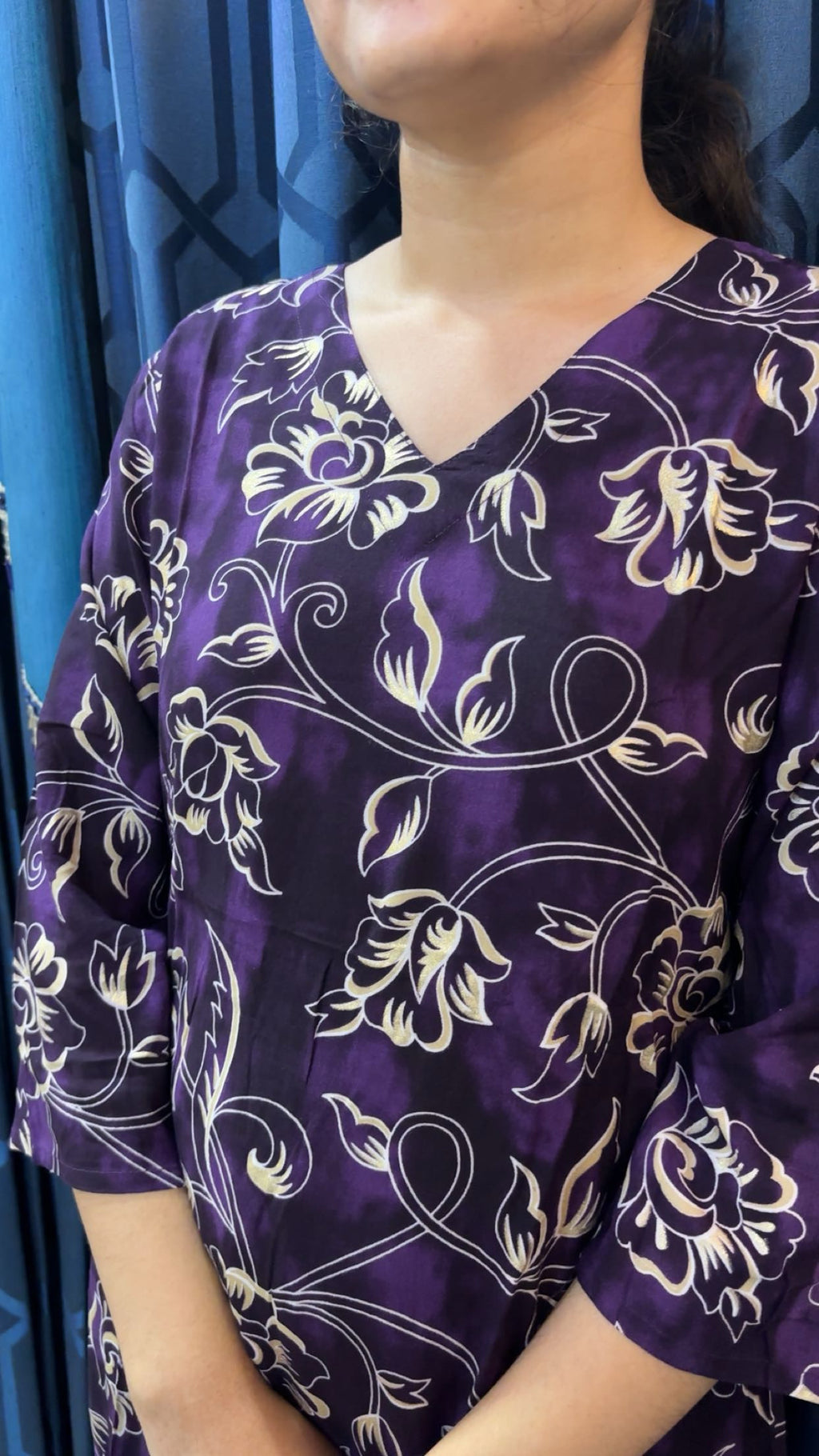 Rayon Cord Set - Purple