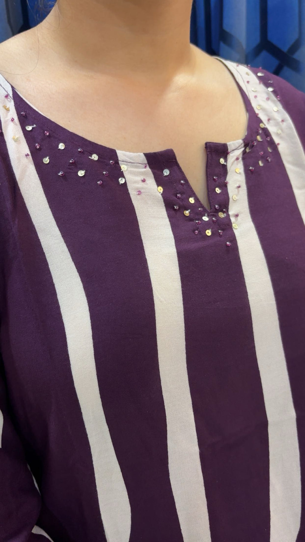 Rayon Cord Set - Plum