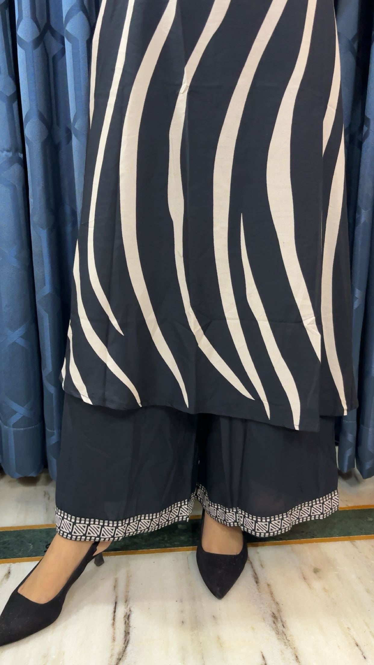 Rayon Cord Set - Black Plum