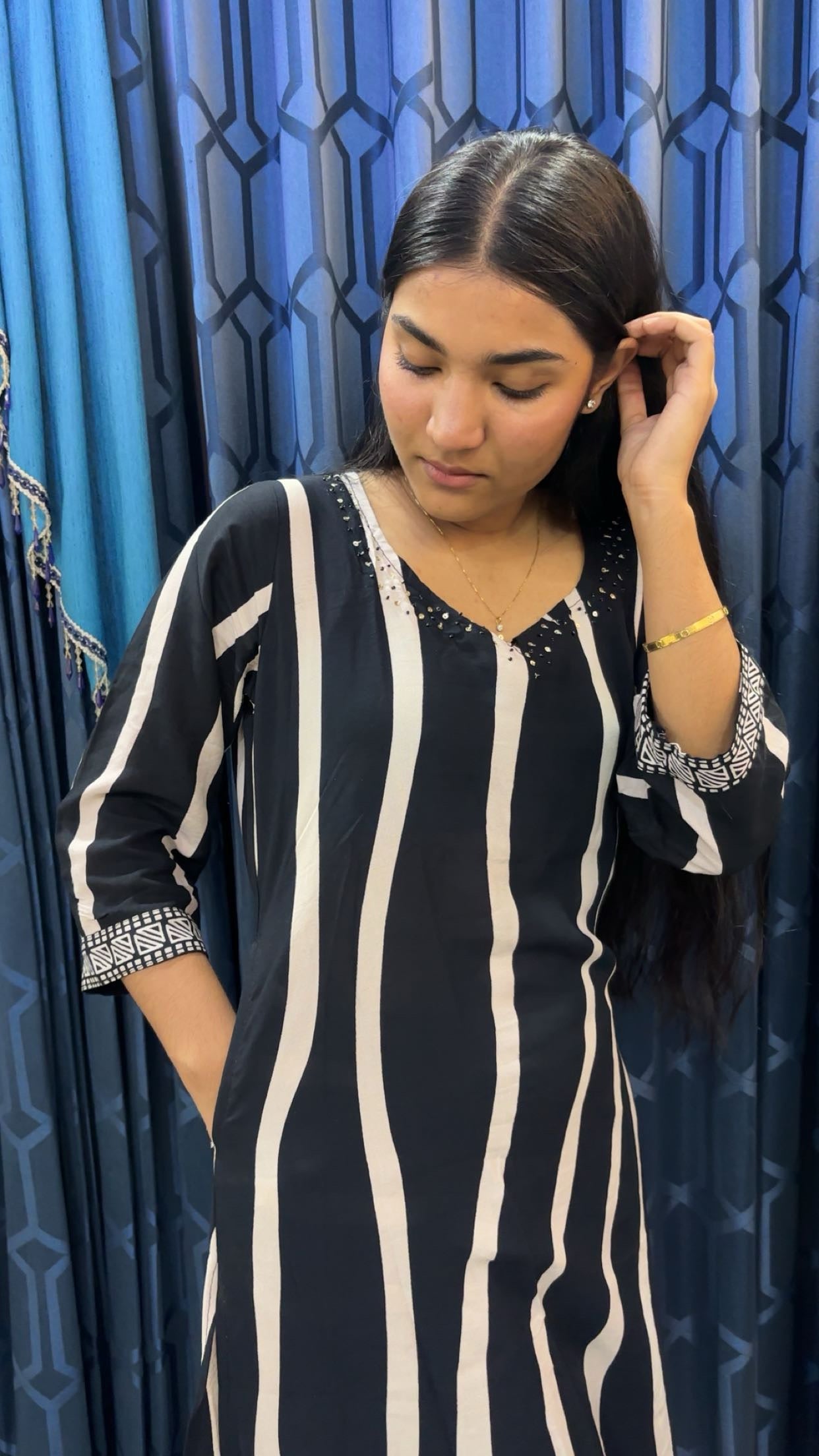 Rayon Cord Set - Black Plum