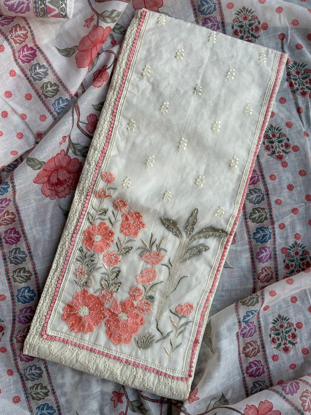 Pastel Flower Unstitched Collection