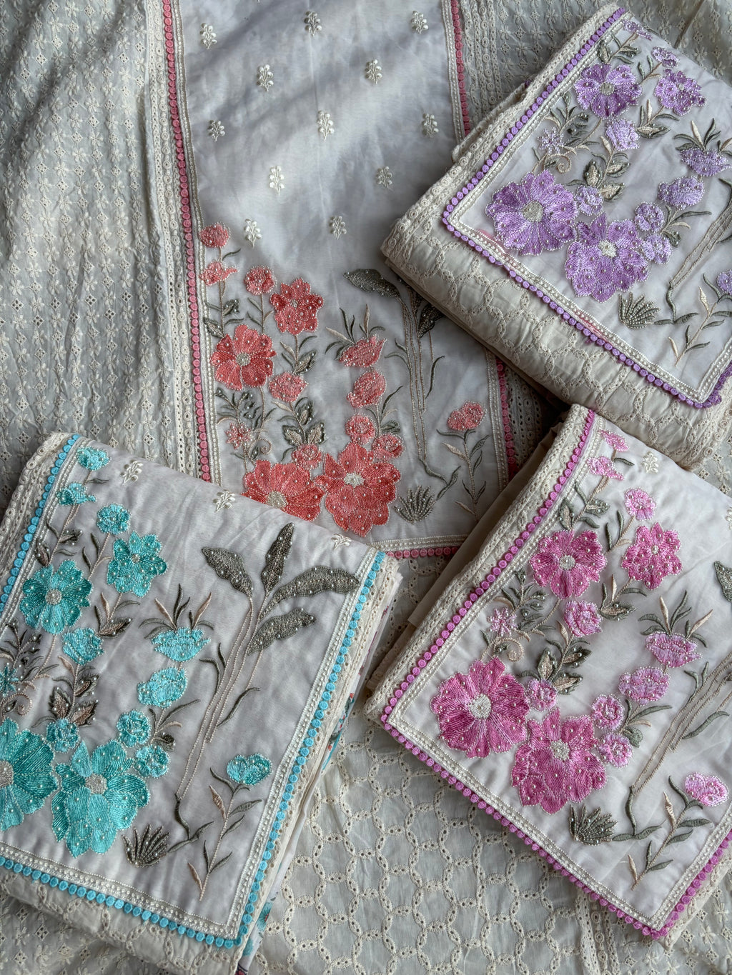 Pastel Flower Unstitched Collection