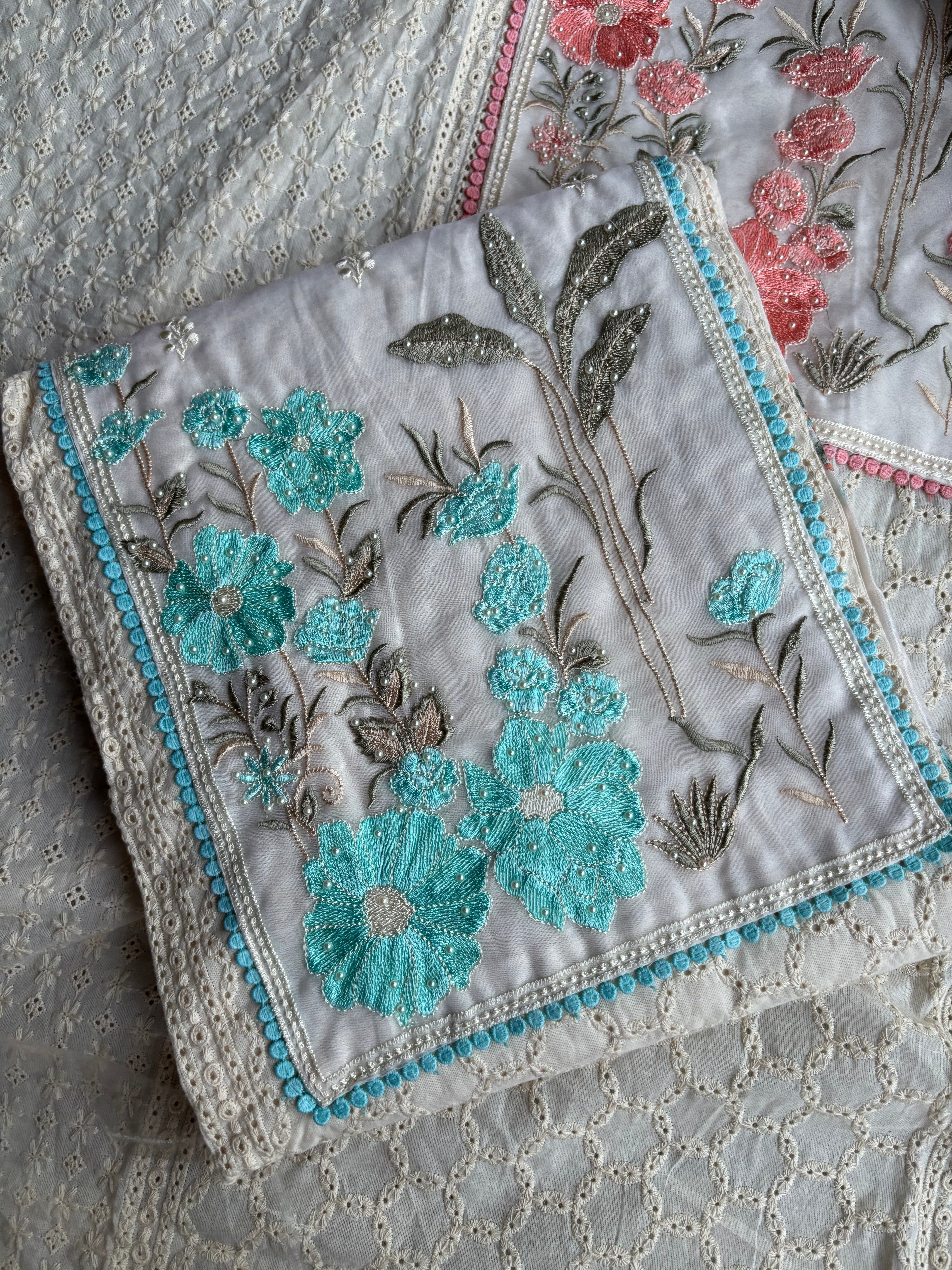 Pastel Flower Unstitched Collection