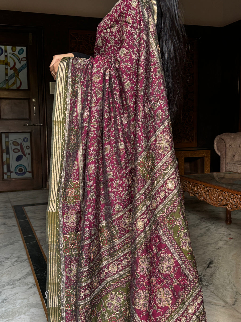Aari Work Saree