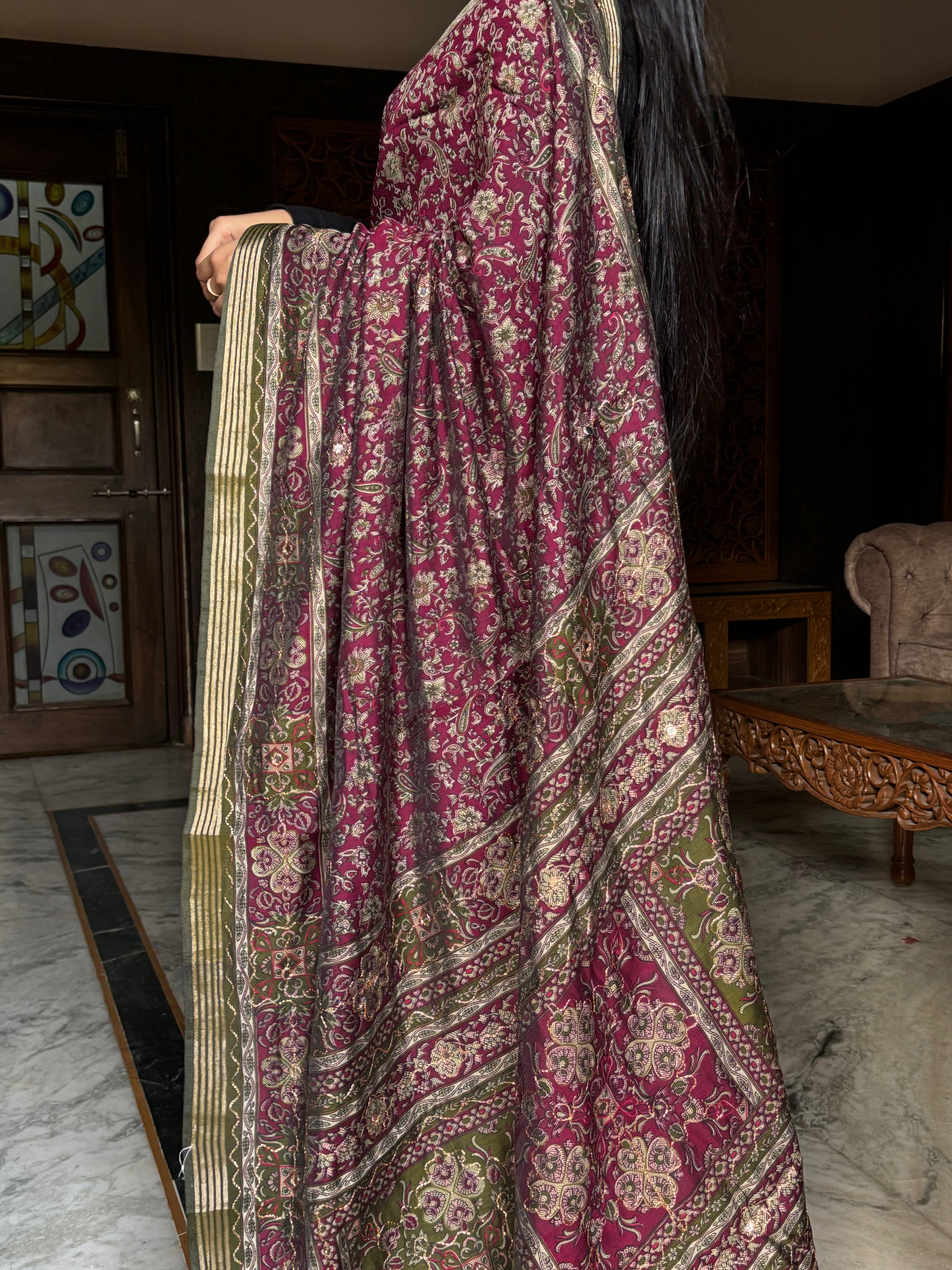 Aari Work Saree