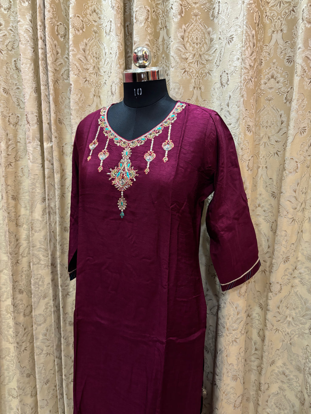 Maroon Suit Set