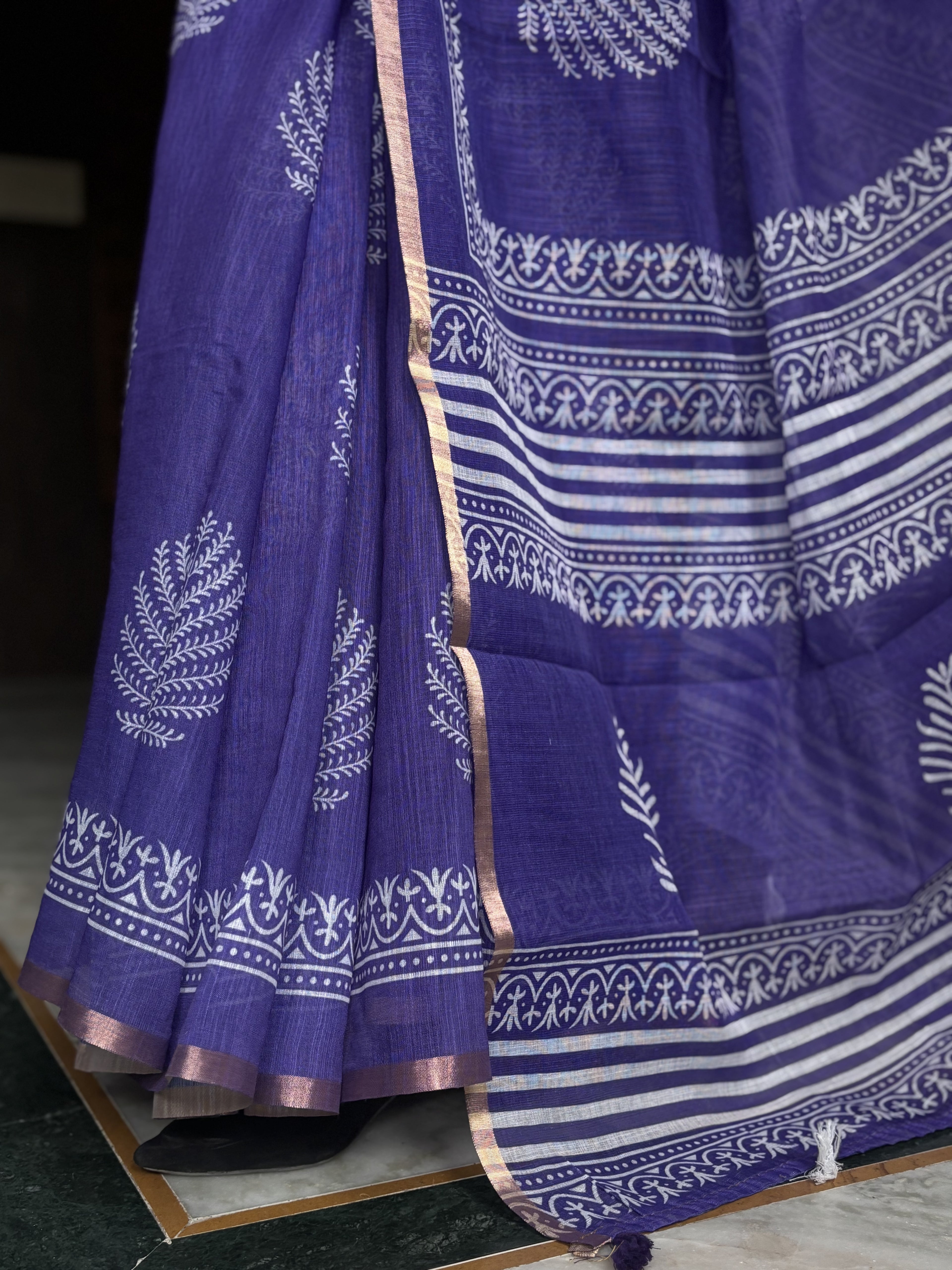 Jamuni Linen Cotton Saree