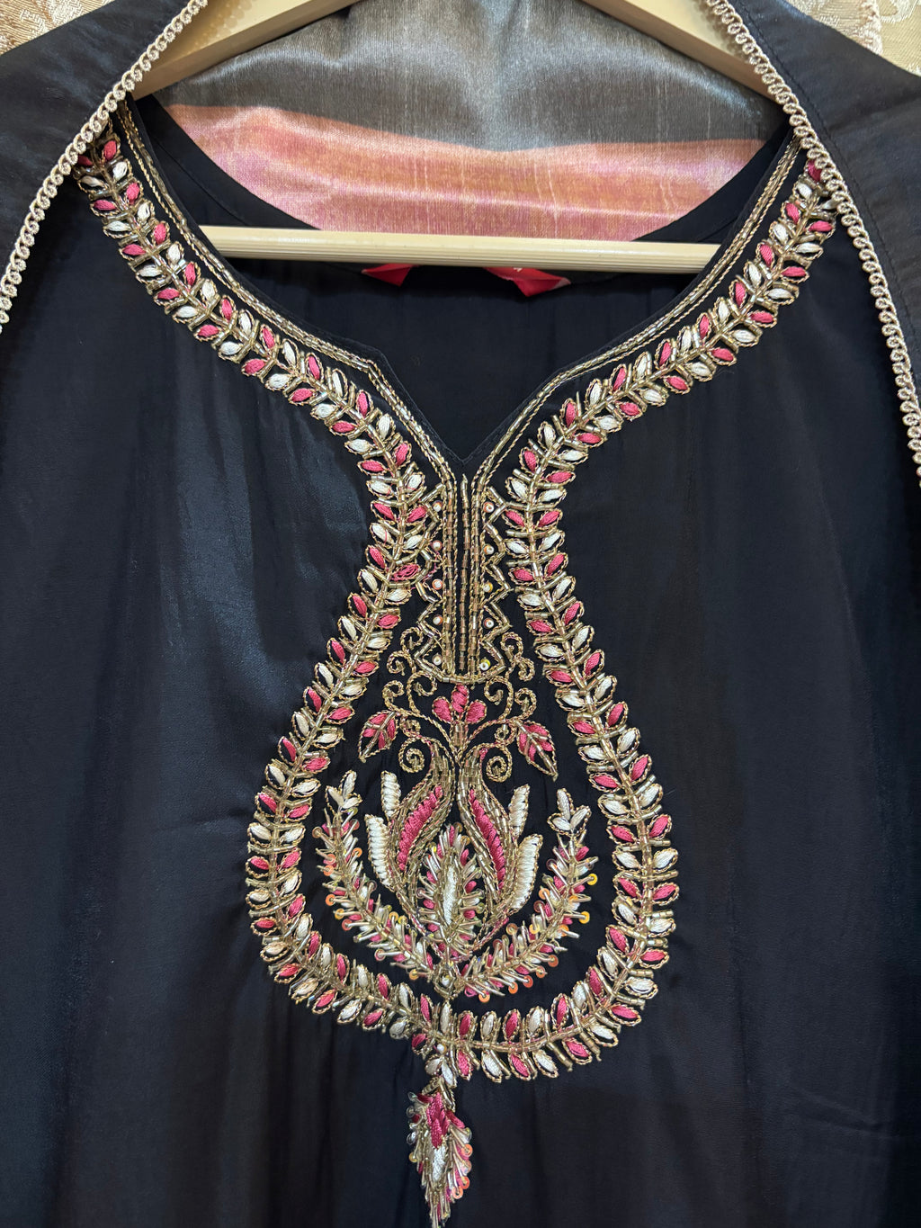 Black Pink Suit Set