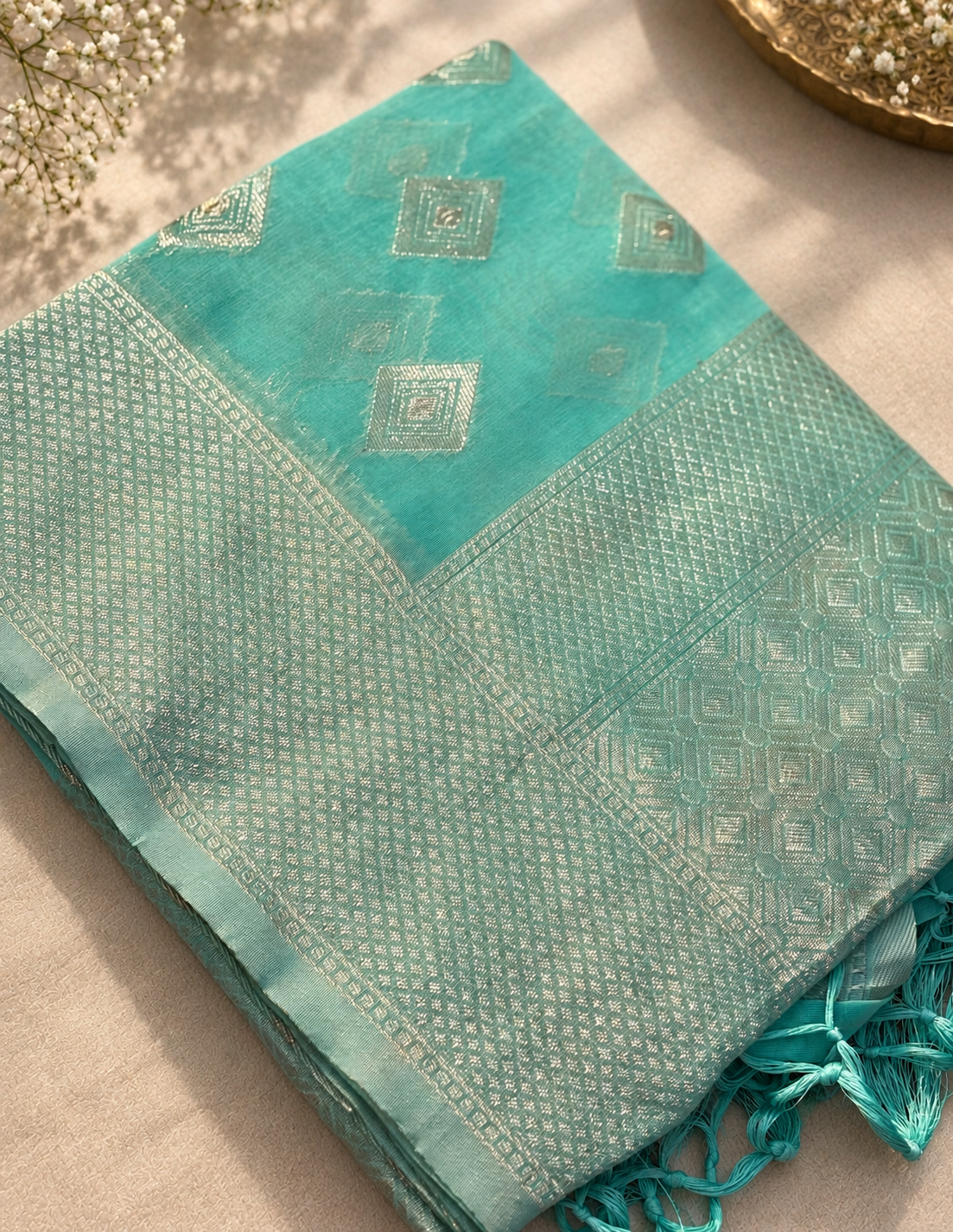 Diamond Jaal Cotton Saree