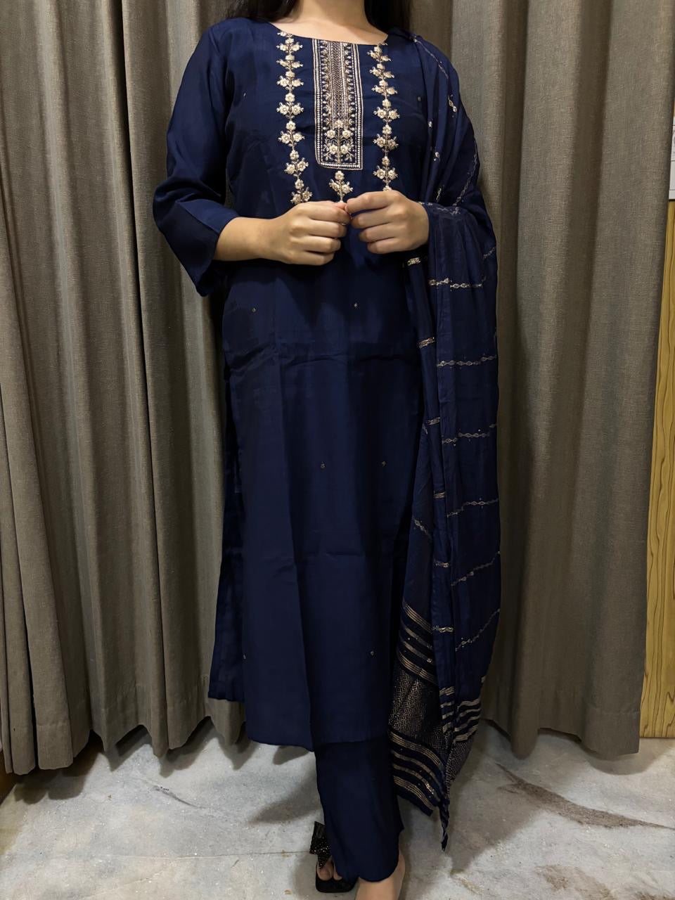 Blue Seerat Suit